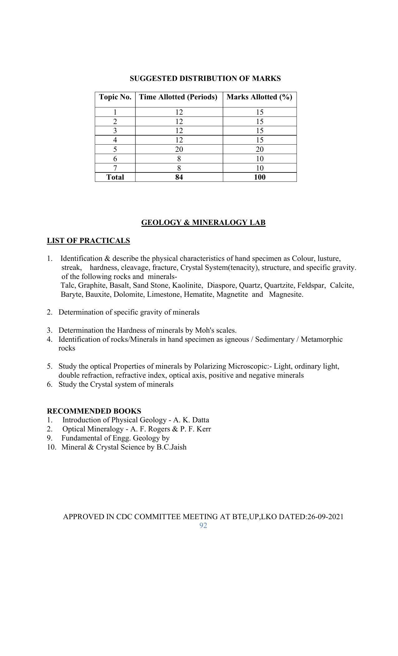 SYLLABUS FOR SEMESTER SYSTEM EFFECTIVE FROM (2021-2022) - GLASS AND CERAMIC ENGINEERING - Page 92