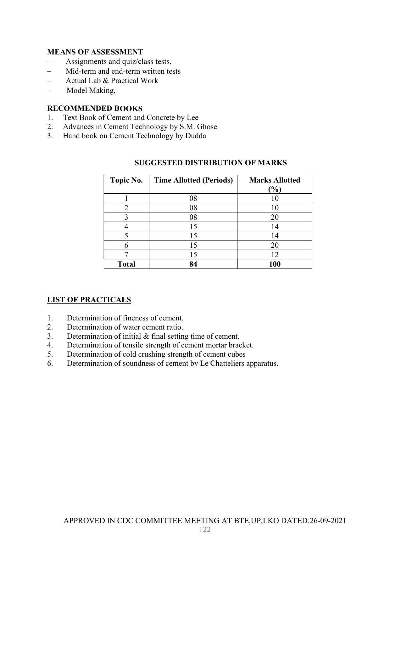 SYLLABUS FOR SEMESTER SYSTEM EFFECTIVE FROM (2021-2022) - GLASS AND CERAMIC ENGINEERING - Page 122