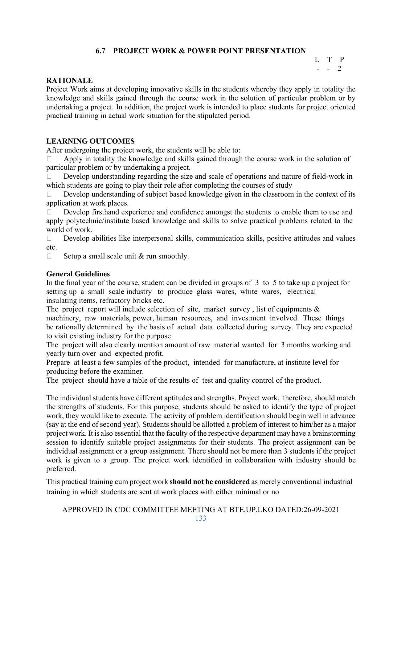 SYLLABUS FOR SEMESTER SYSTEM EFFECTIVE FROM (2021-2022) - GLASS AND CERAMIC ENGINEERING - Page 133