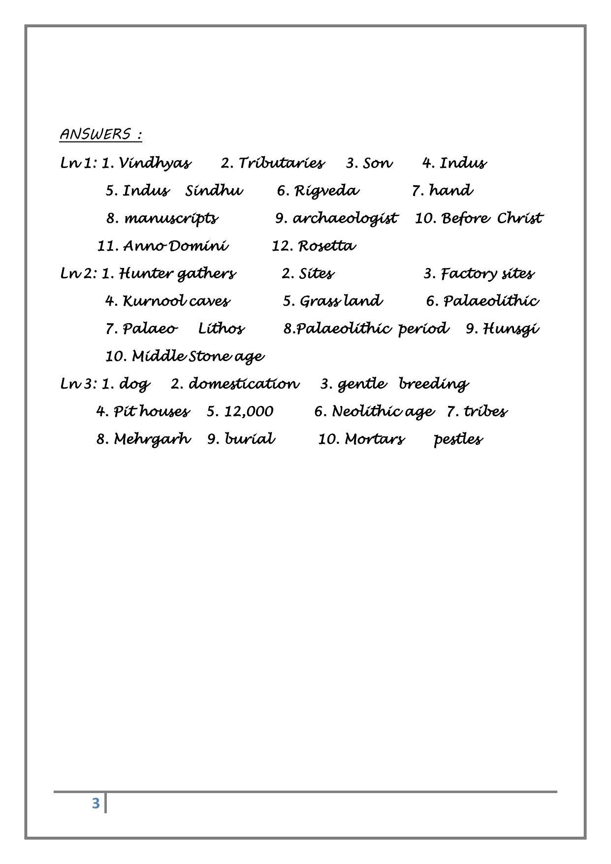 CBSE Worksheets for Class 6 Social Science Assignment 5 - Page 3