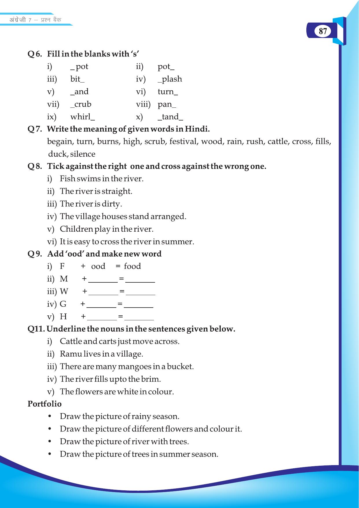 Chhattisgarh Board Class 7 English Question Bank - Page 37