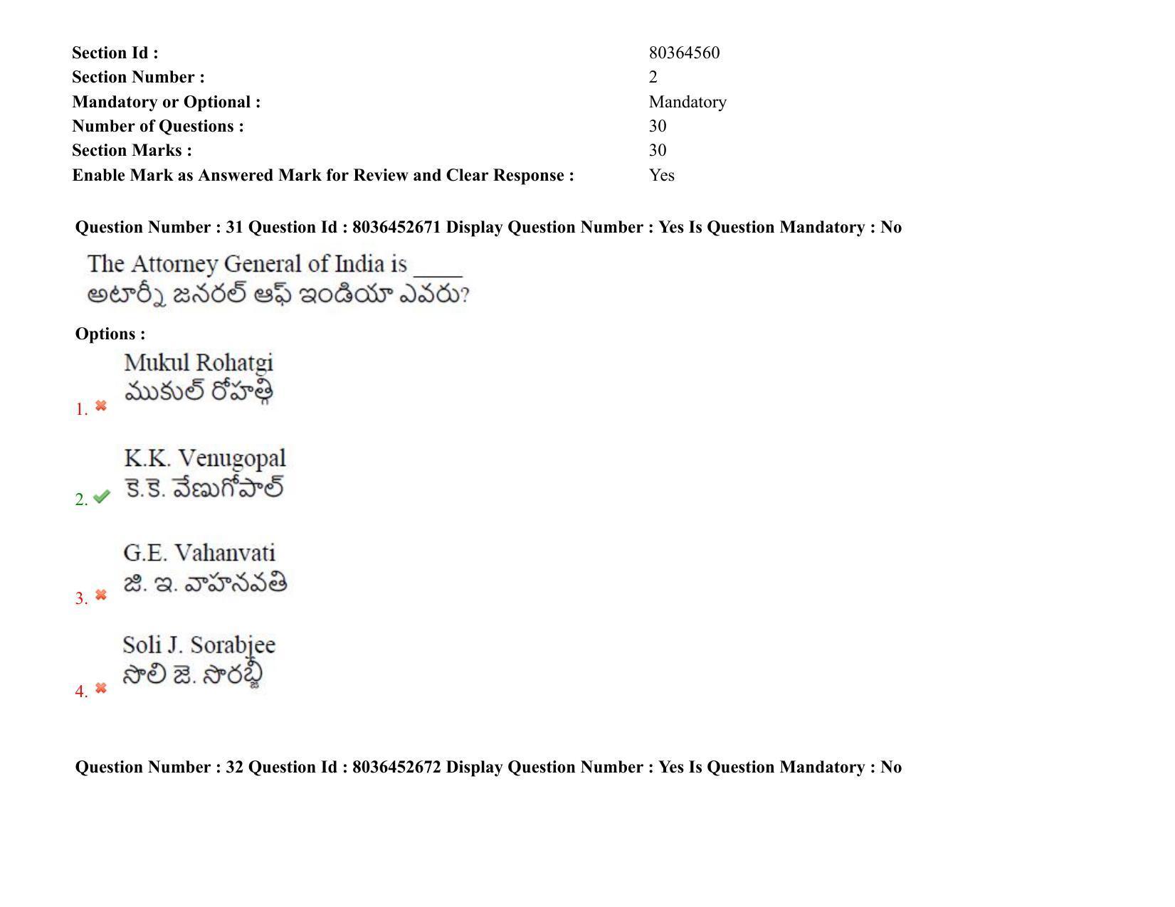 AP LAWCET 2021 - 3 Year LLB Question Paper With Keys - Page 22