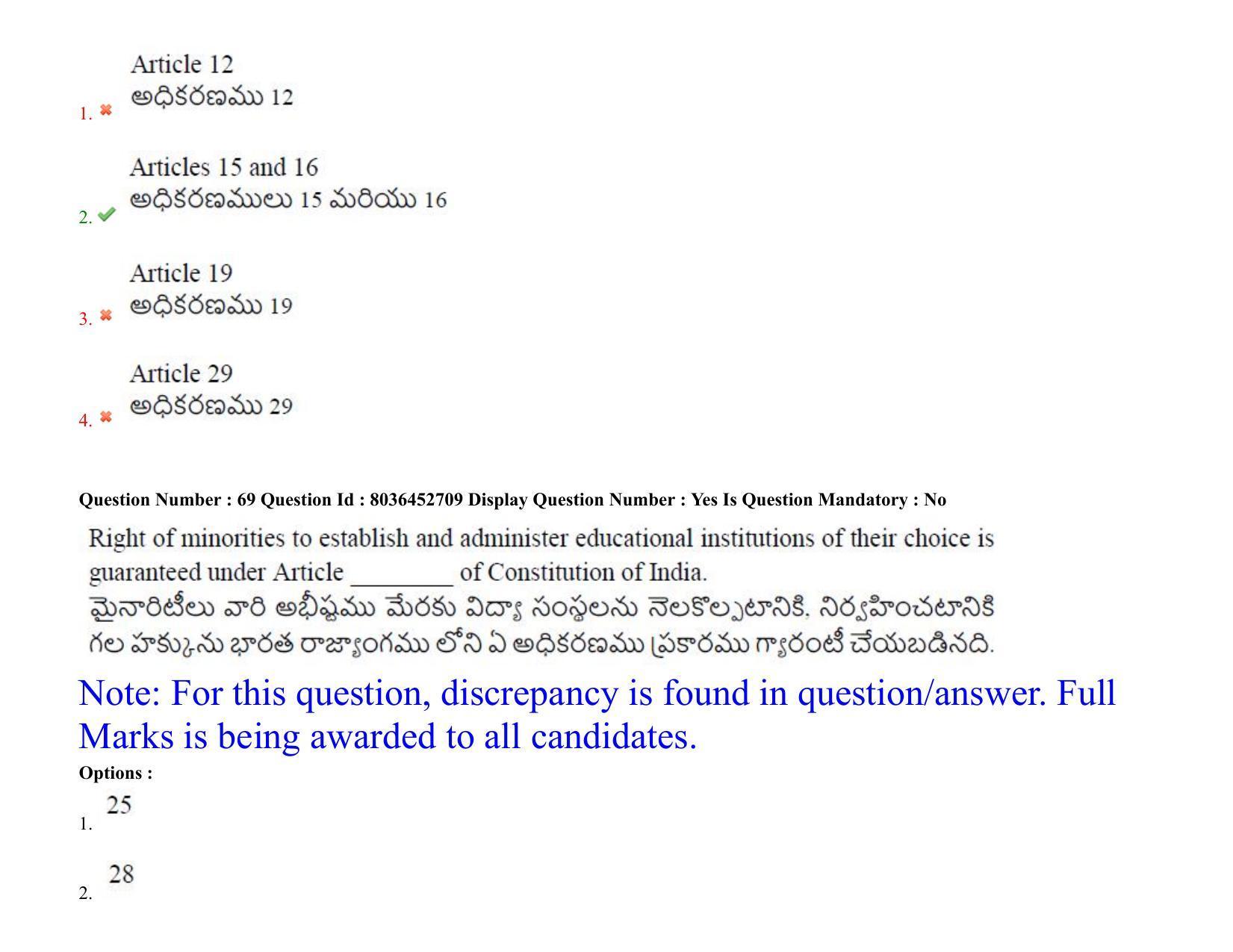 AP LAWCET 2021 - 3 Year LLB Question Paper With Keys - Page 48