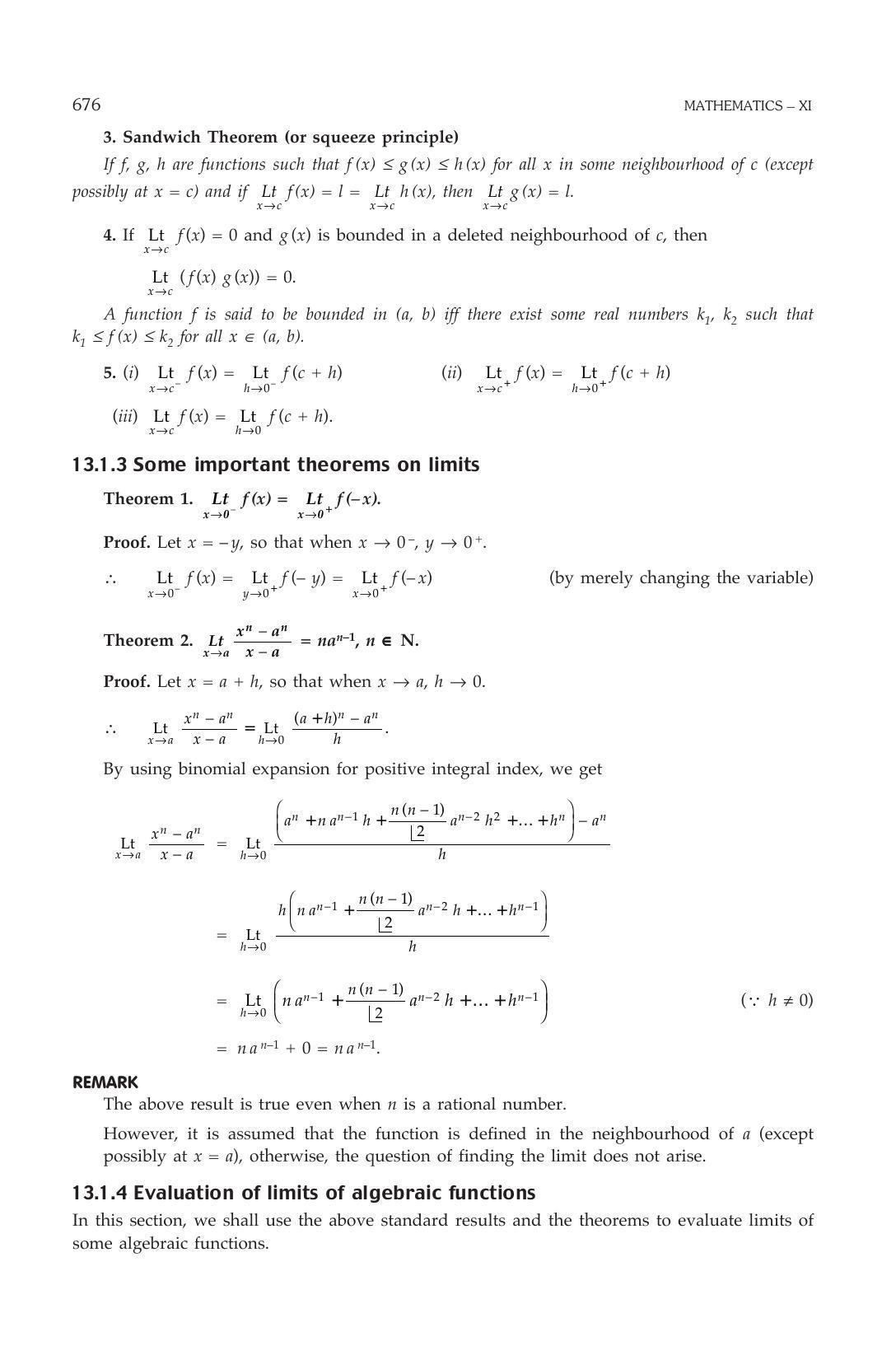 ML Aggarwal Class 11 Solutions: Limits and Derivatives - Page 6