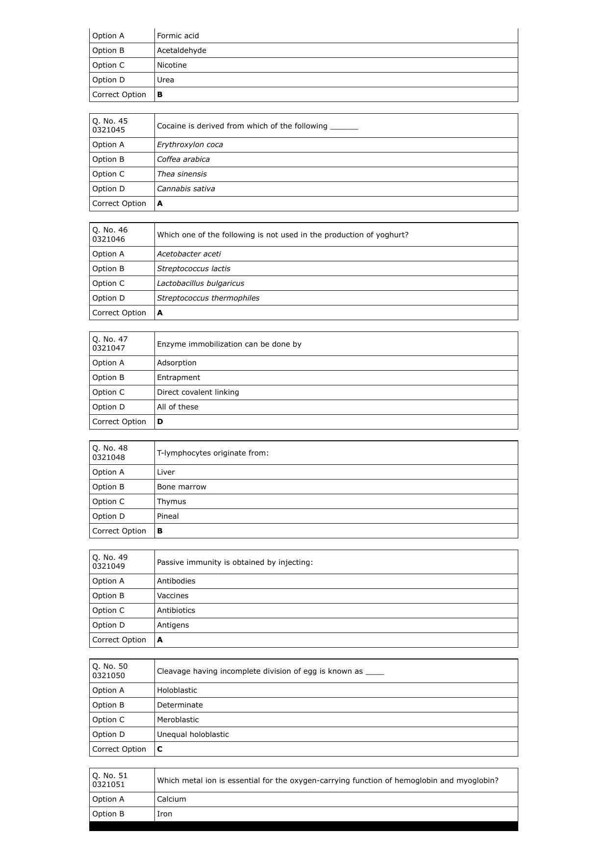 RUHS M.Sc Med 2023: BSc Biology Question Paper with Answer Key - Page 7