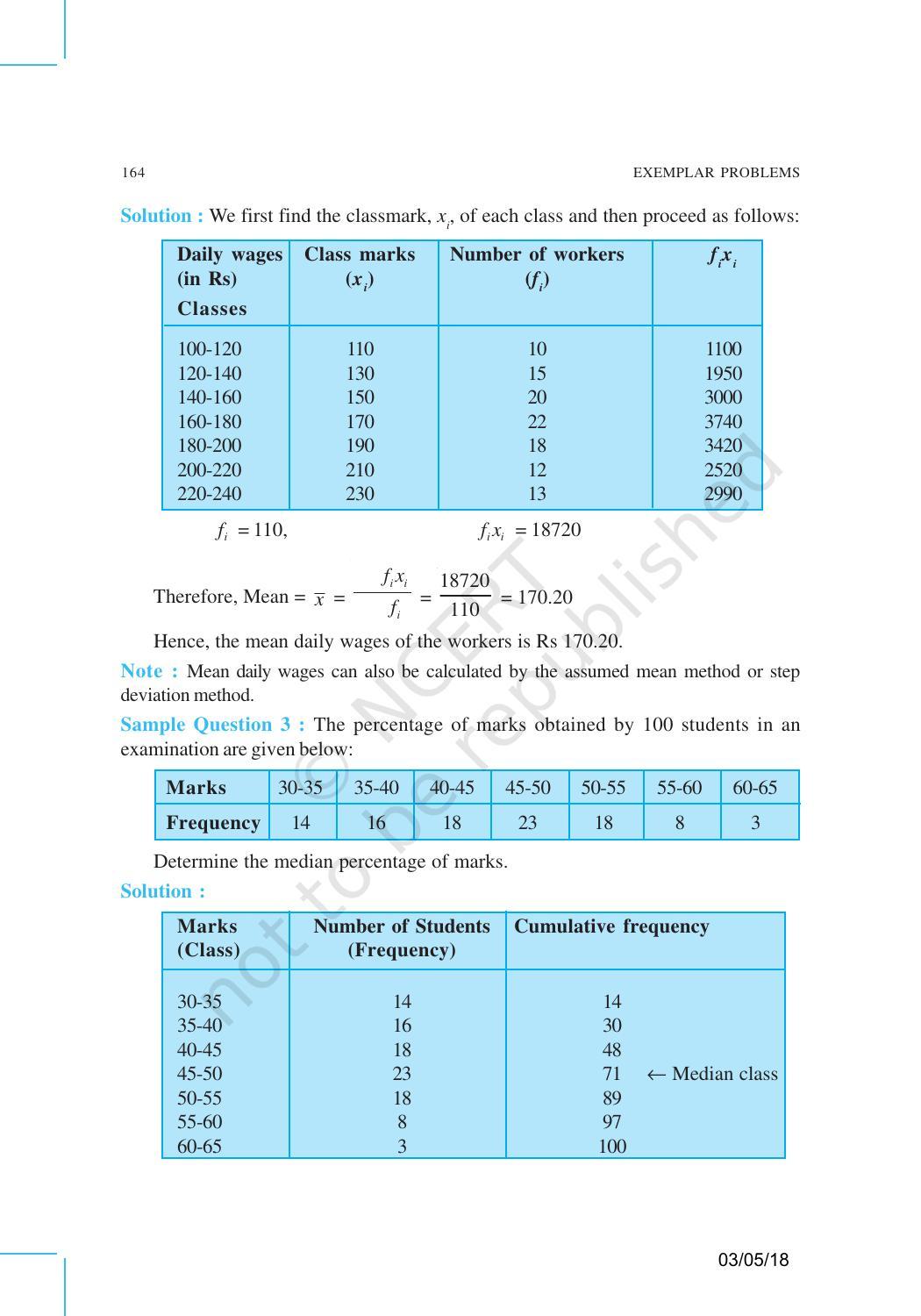 NCERT Exemplar Book for Class 10 Maths: Chapter 13 Statistics and Probability - Page 12