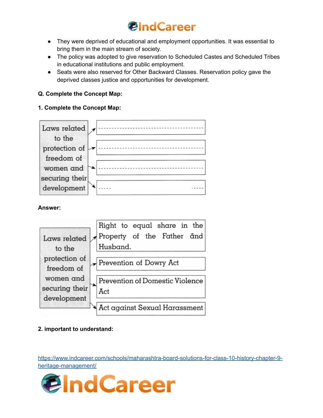 Maharashtra Board Solutions for Class 10- Political Science: Chapter 1- Working of the Constitution - Page 11