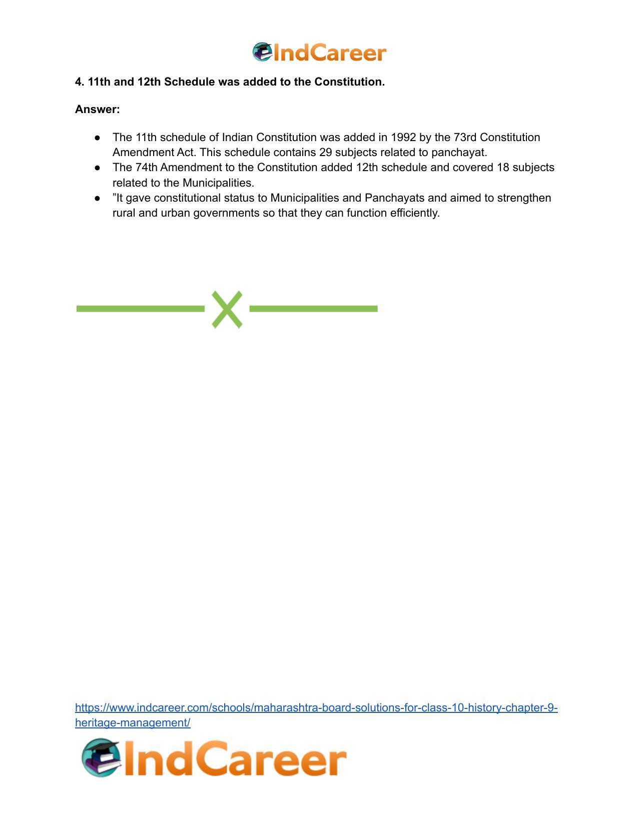 Maharashtra Board Solutions for Class 10- Political Science: Chapter 1- Working of the Constitution - Page 18