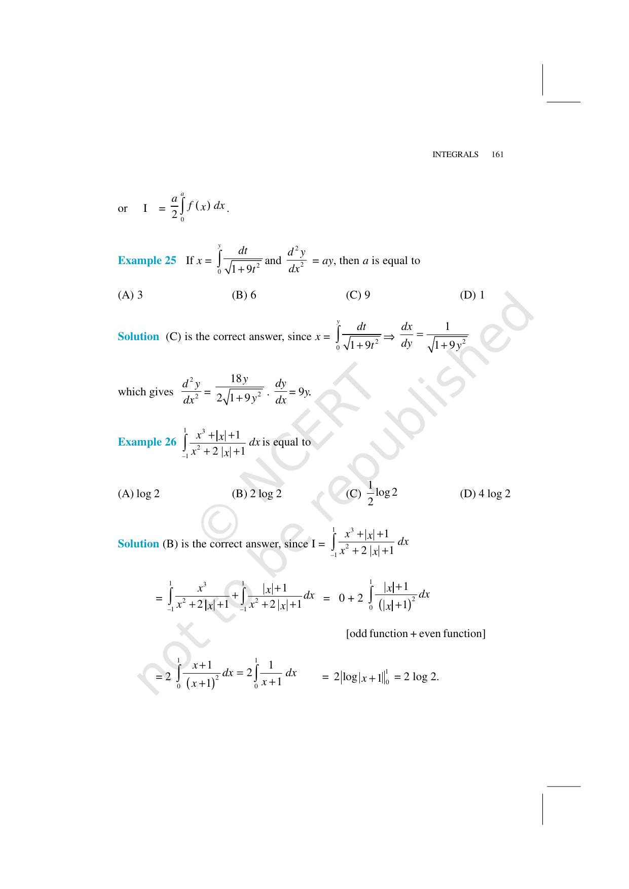 NCERT Exemplar Class 12: Mathematics Unit 7 (Integrals) - Page 19