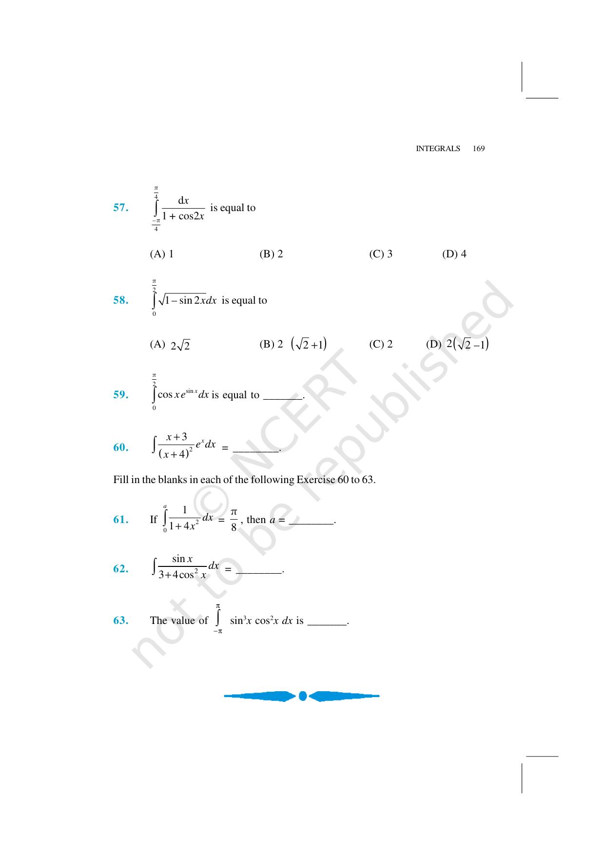 NCERT Exemplar Class 12: Mathematics Unit 7 (Integrals) - Page 27