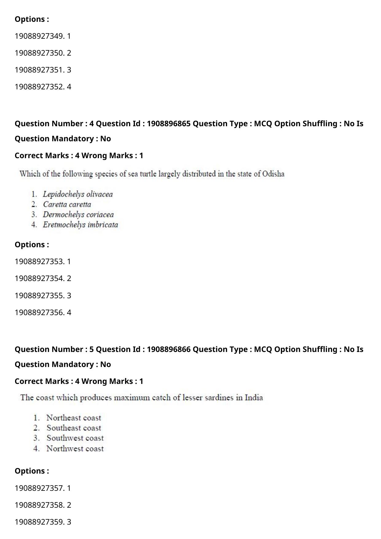 ICAR AIEEA PG 2021 FISHERIES SCIENCES Question Paper - Page 4