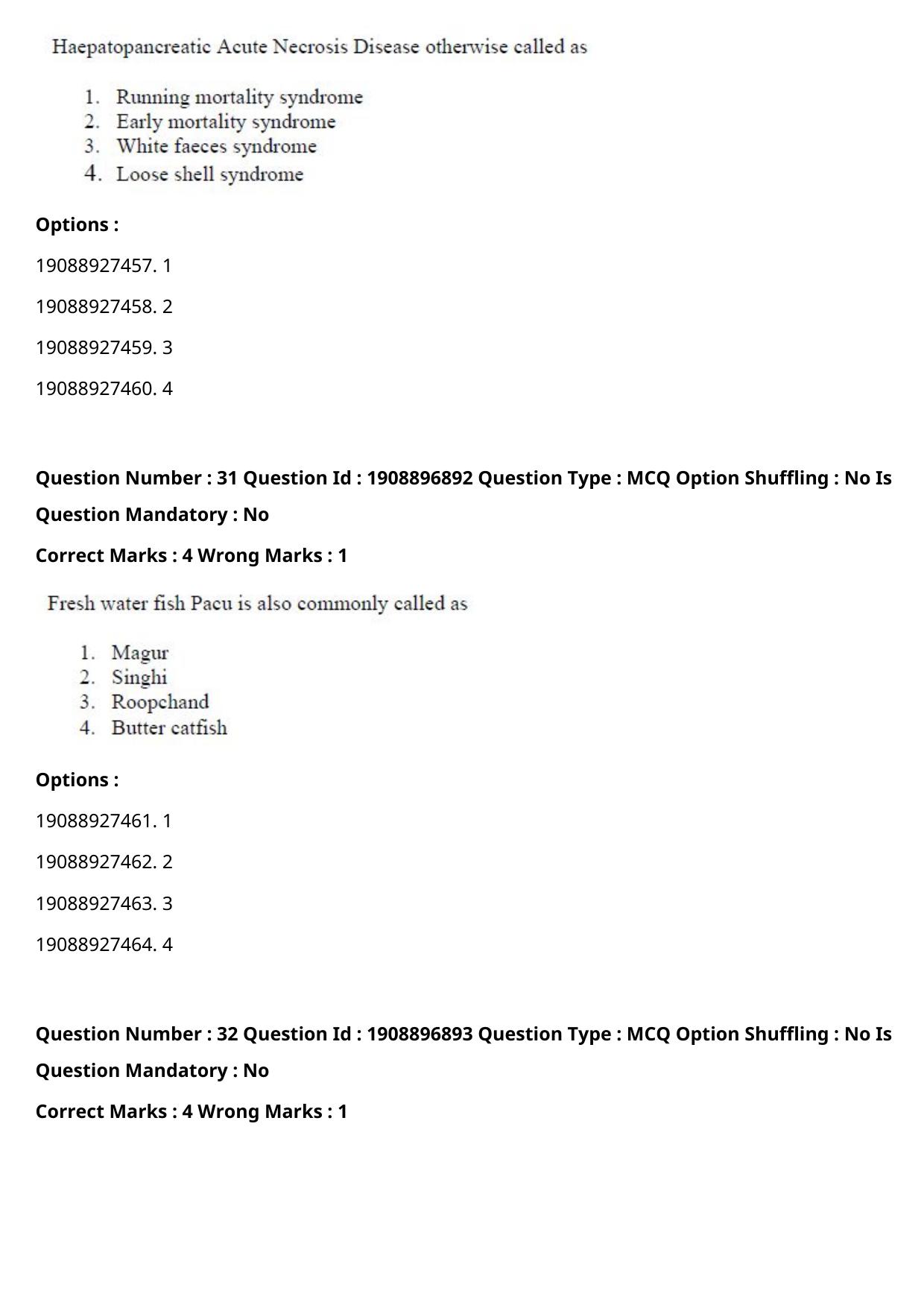 ICAR AIEEA PG 2021 FISHERIES SCIENCES Question Paper - Page 17