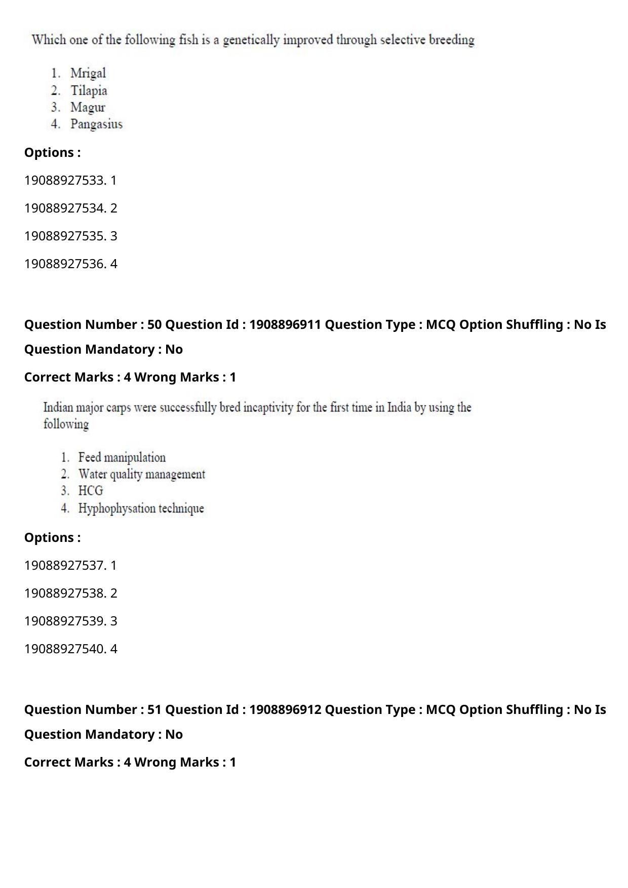 ICAR AIEEA PG 2021 FISHERIES SCIENCES Question Paper - Page 27