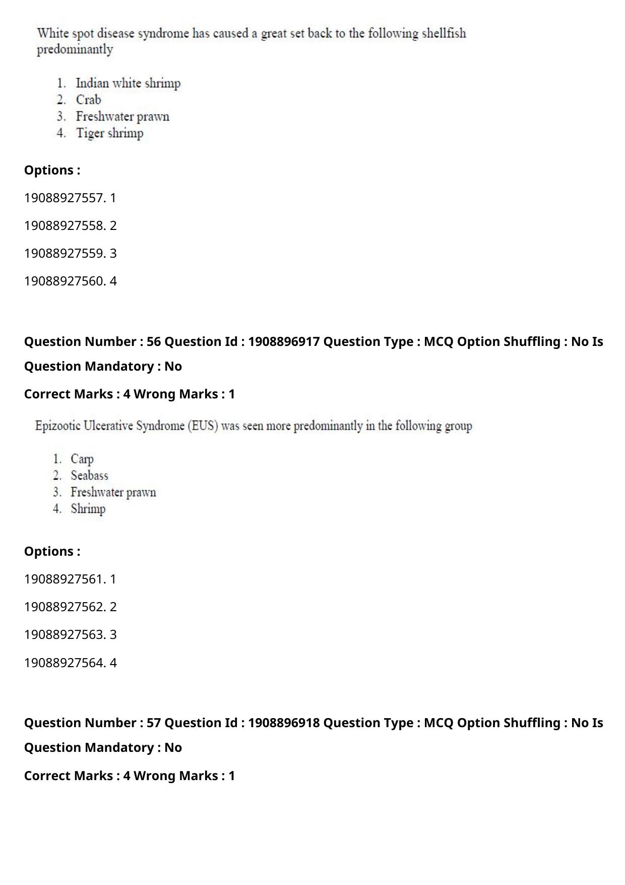 ICAR AIEEA PG 2021 FISHERIES SCIENCES Question Paper - Page 30