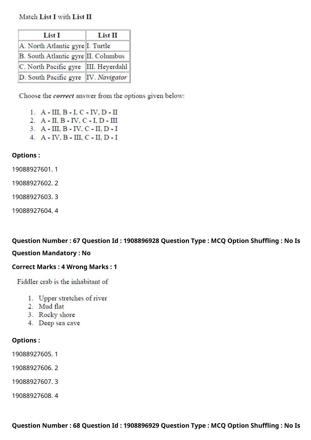 ICAR AIEEA PG 2021 FISHERIES SCIENCES Question Paper - Page 36