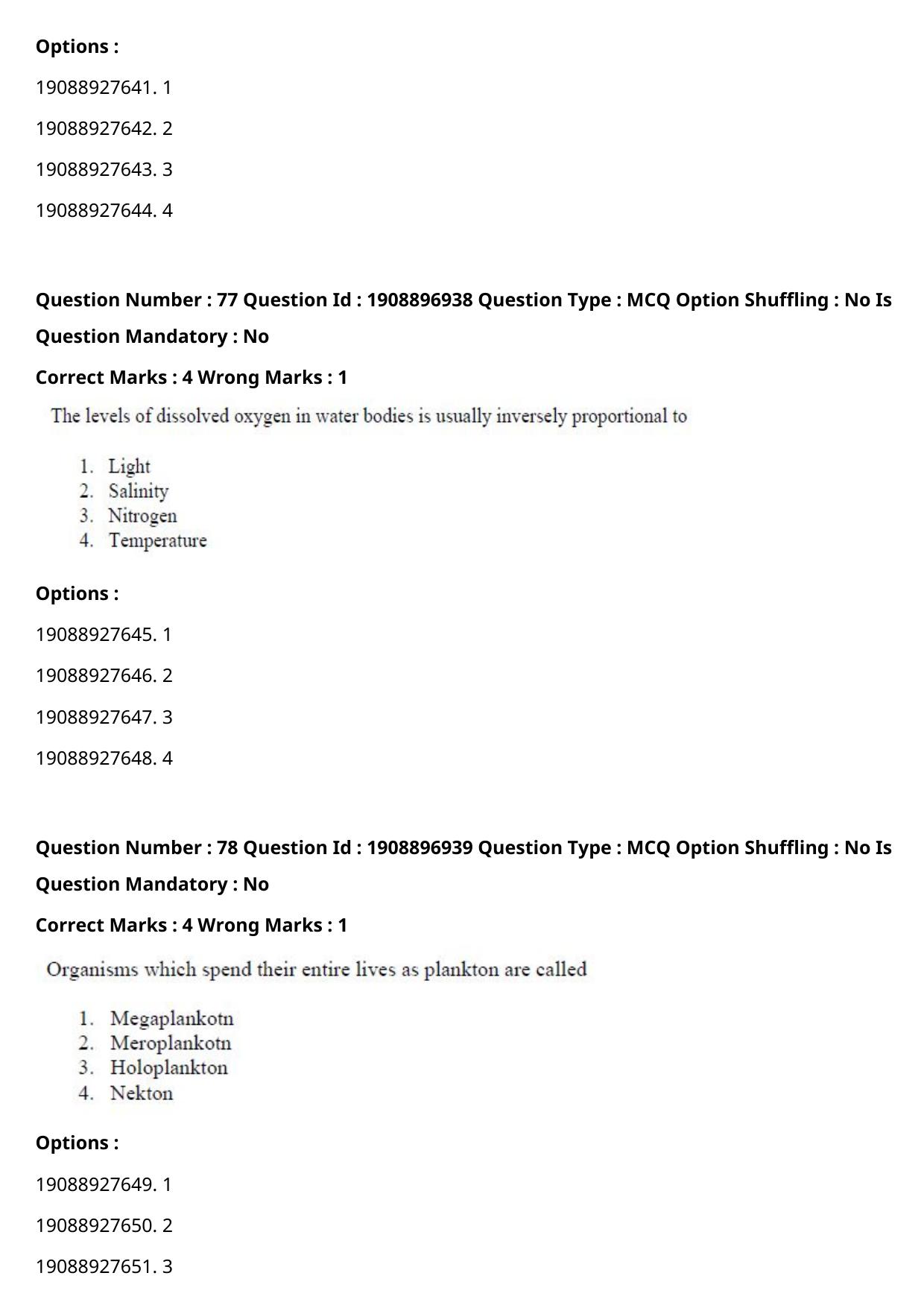 ICAR AIEEA PG 2021 FISHERIES SCIENCES Question Paper - Page 41