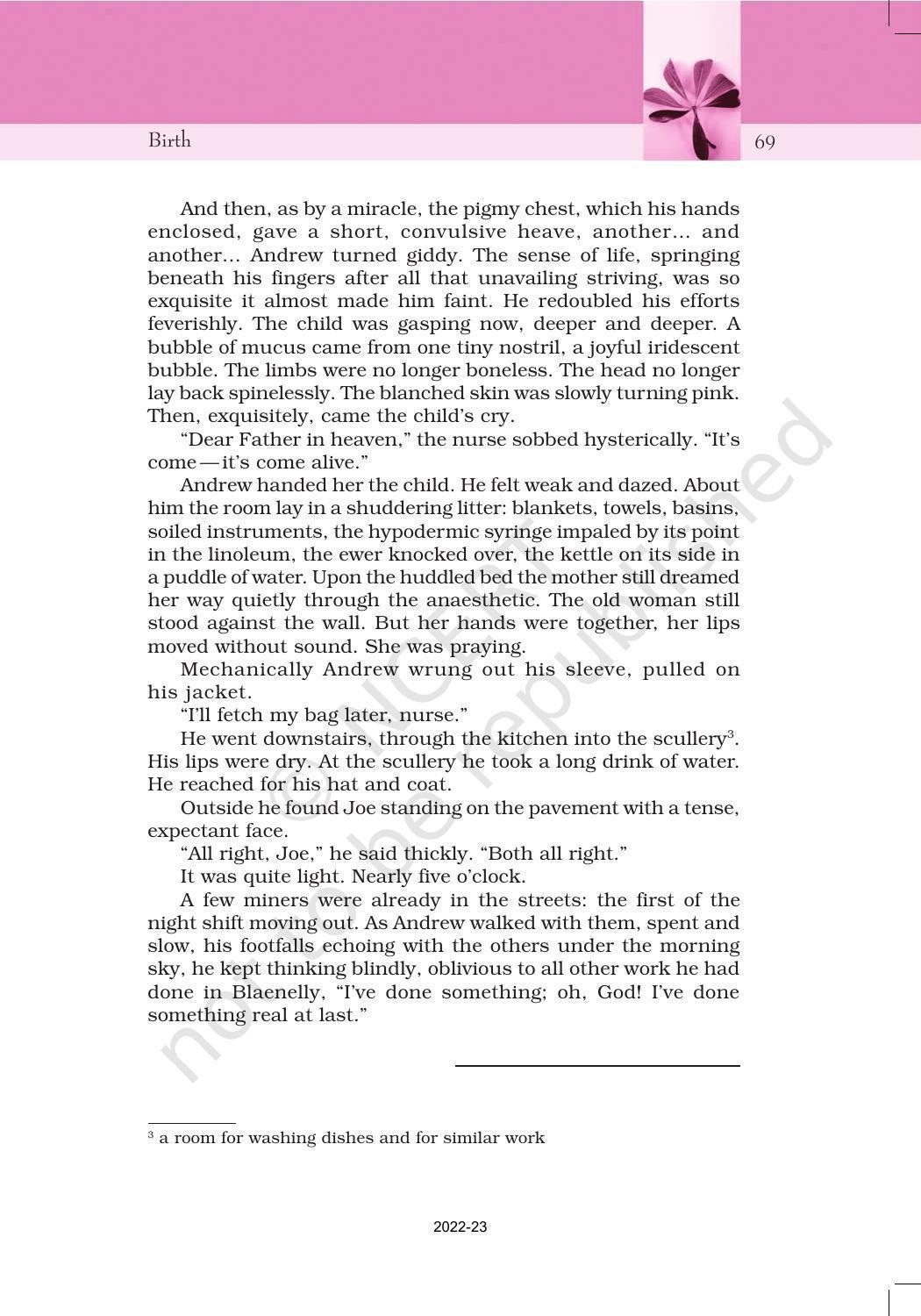 NCERT Book for Class 11 English Snapshots Chapter 7 Birth - Page 5
