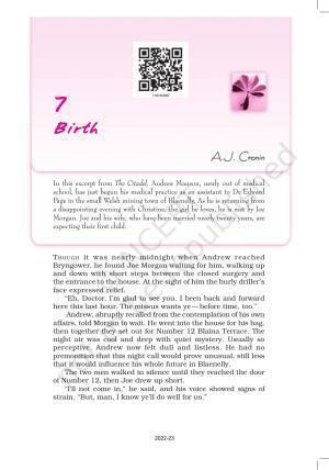 NCERT Book for Class 11 English Snapshots Chapter 7 Birth