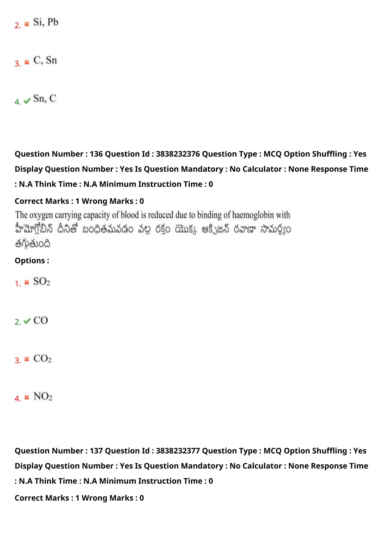 TS EAPCET 2024 Question Paper Agriculture and Pharmacy 07 May Shift 1 With Answer Key - Page 108