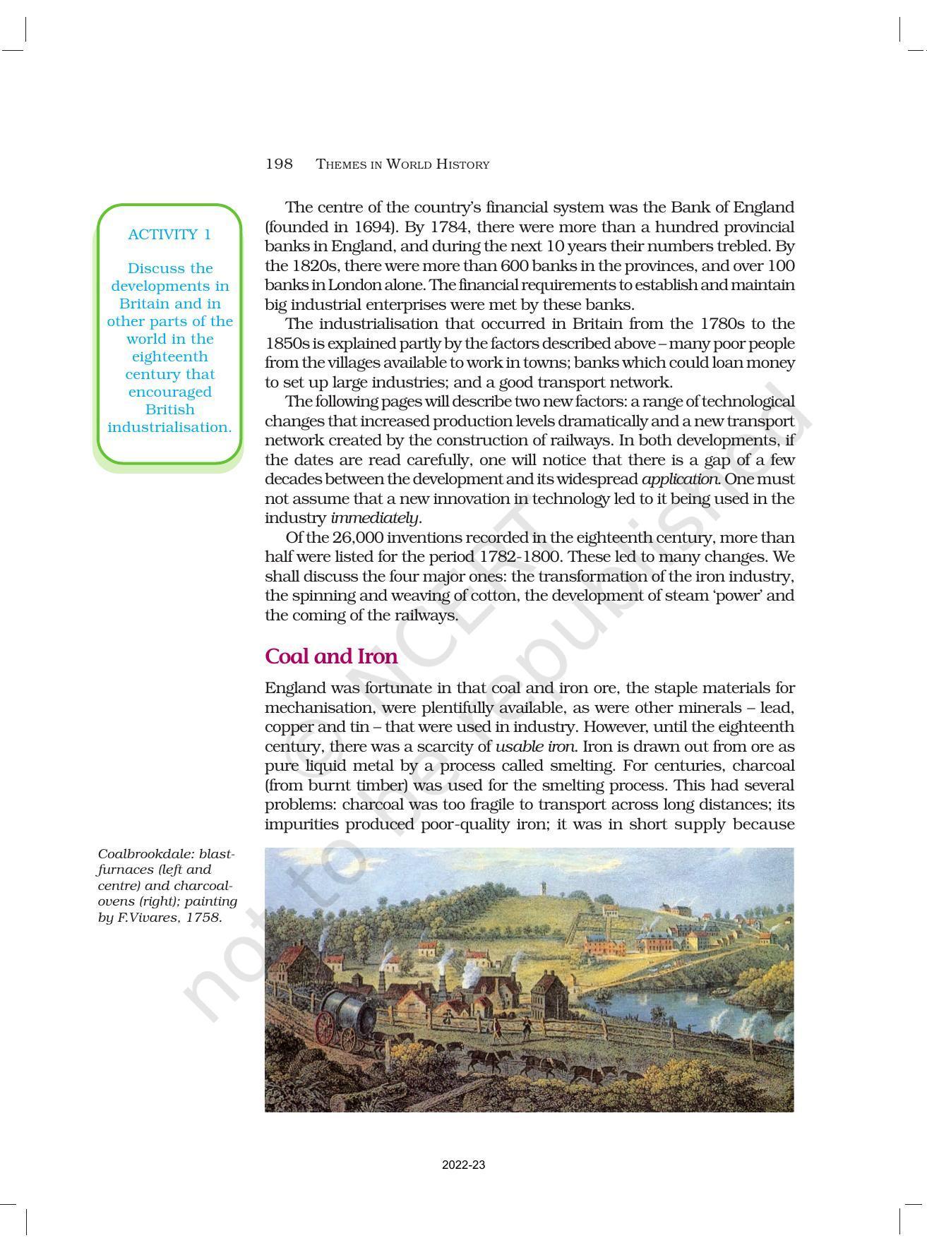 NCERT Book for Class 11 History Chapter 9 The Industrial