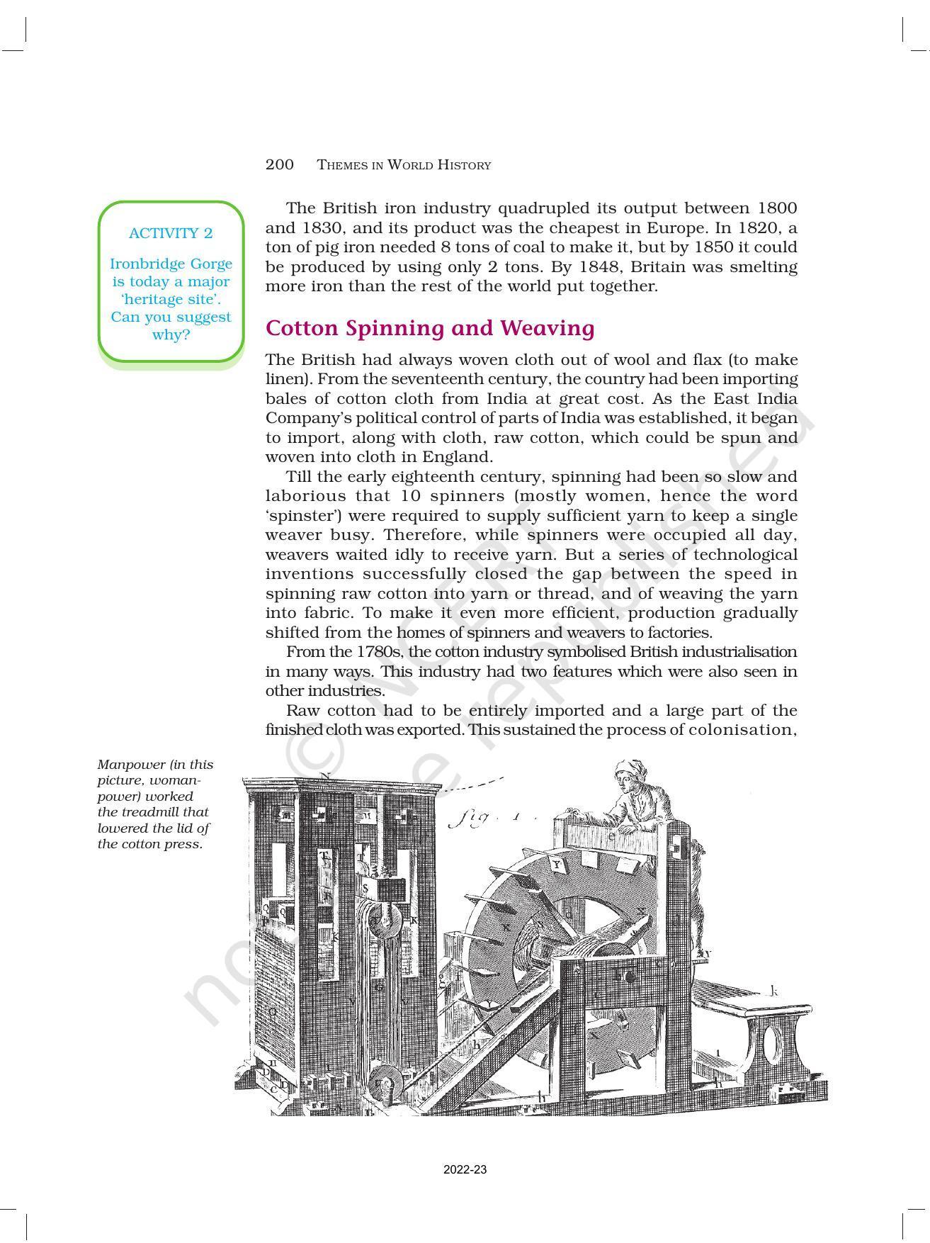 NCERT Book for Class 11 History Chapter 9 The Industrial Revolution - Page 5
