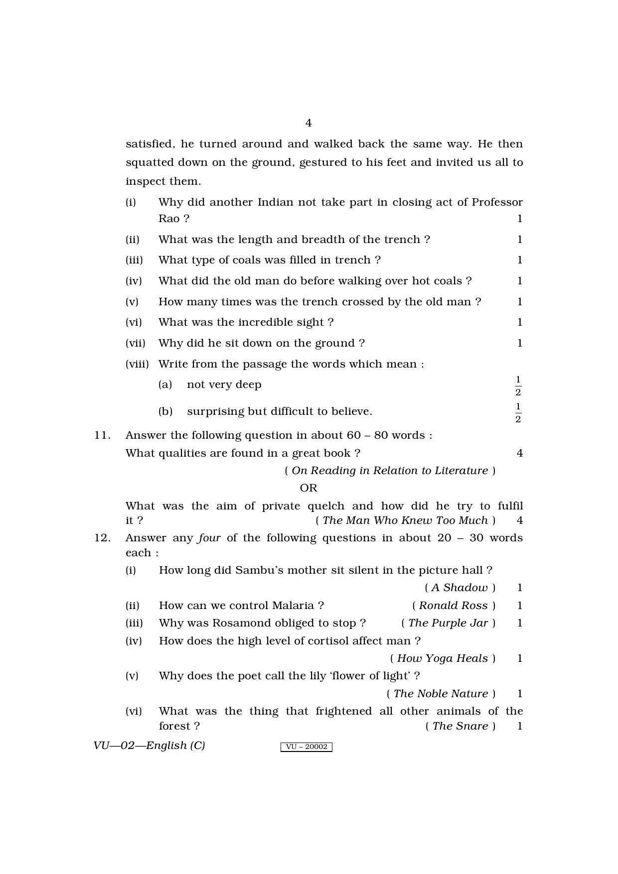 RBSE 2010 English Varishtha Upadhyay Question Paper - Page 4