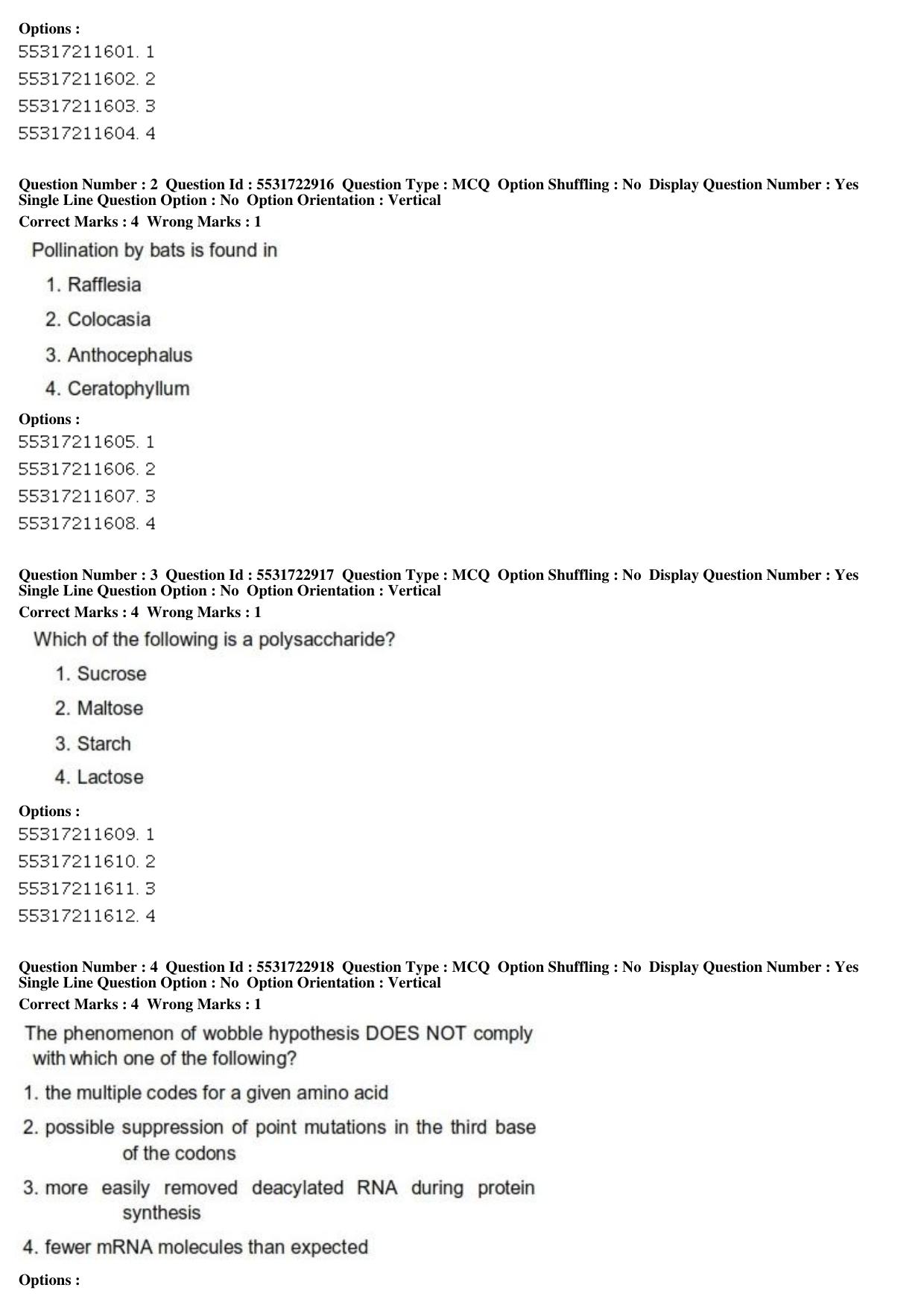 ICAR AIEEA PG 2019 PLANT SCIENCES Question Paper - Page 2