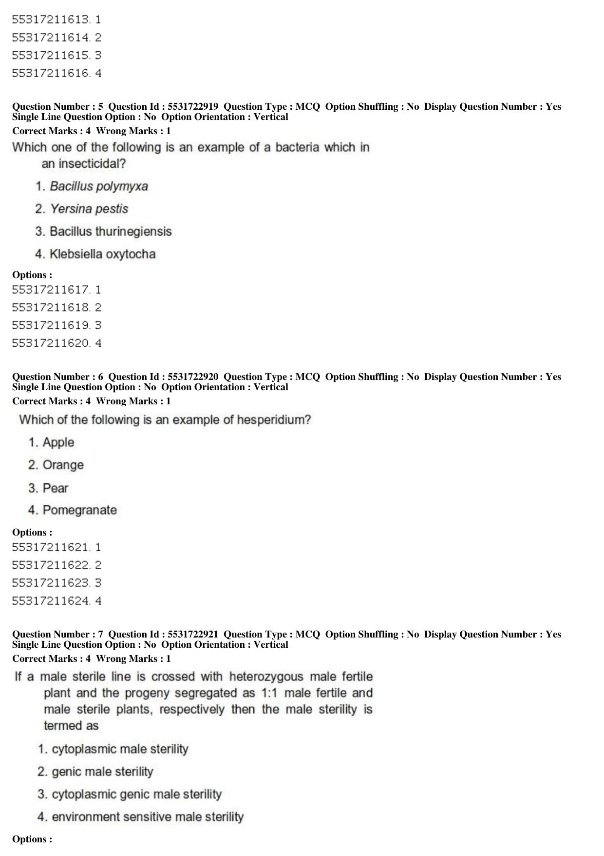 ICAR AIEEA PG 2019 PLANT SCIENCES Question Paper - Page 3