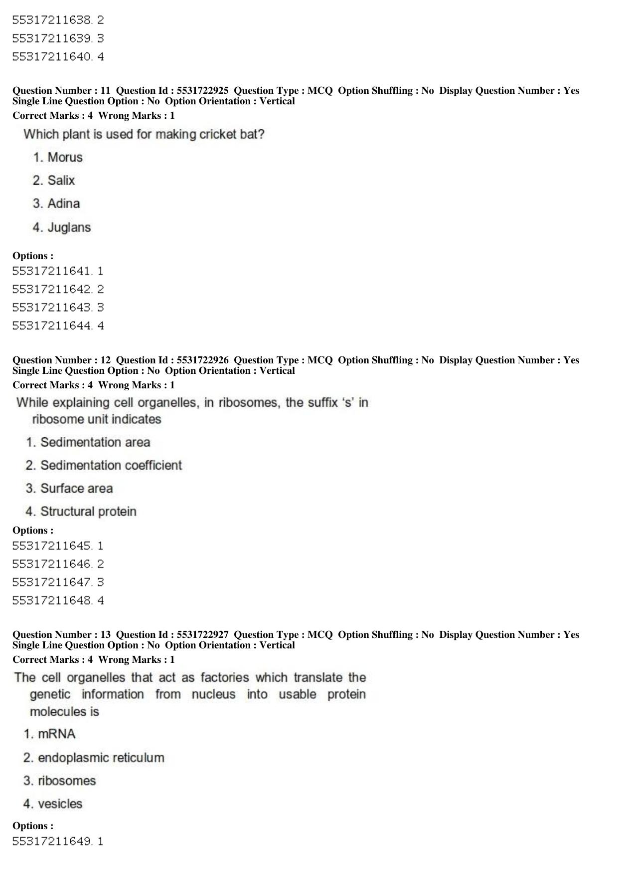 ICAR AIEEA PG 2019 PLANT SCIENCES Question Paper - Page 5