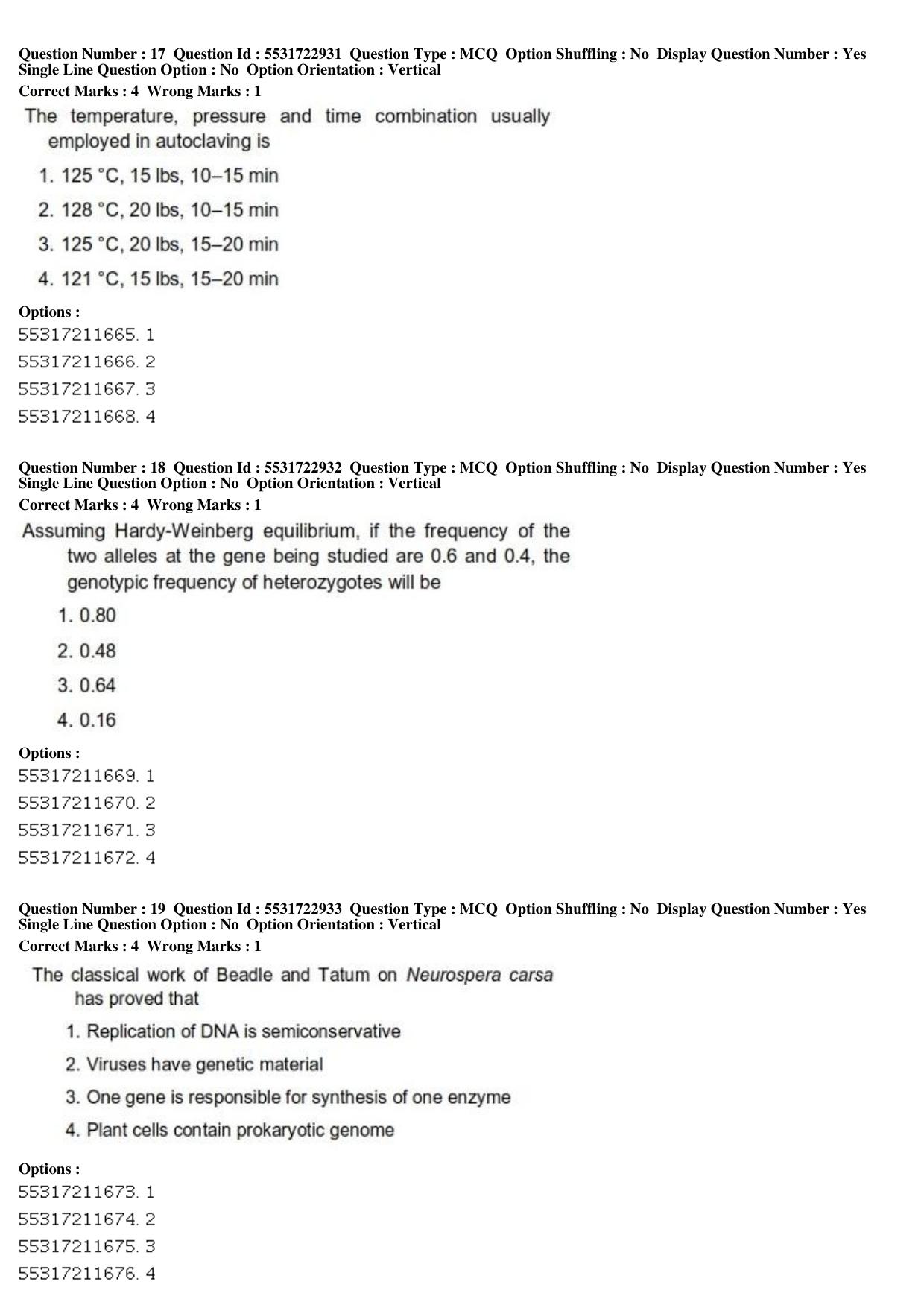 ICAR AIEEA PG 2019 PLANT SCIENCES Question Paper - Page 7