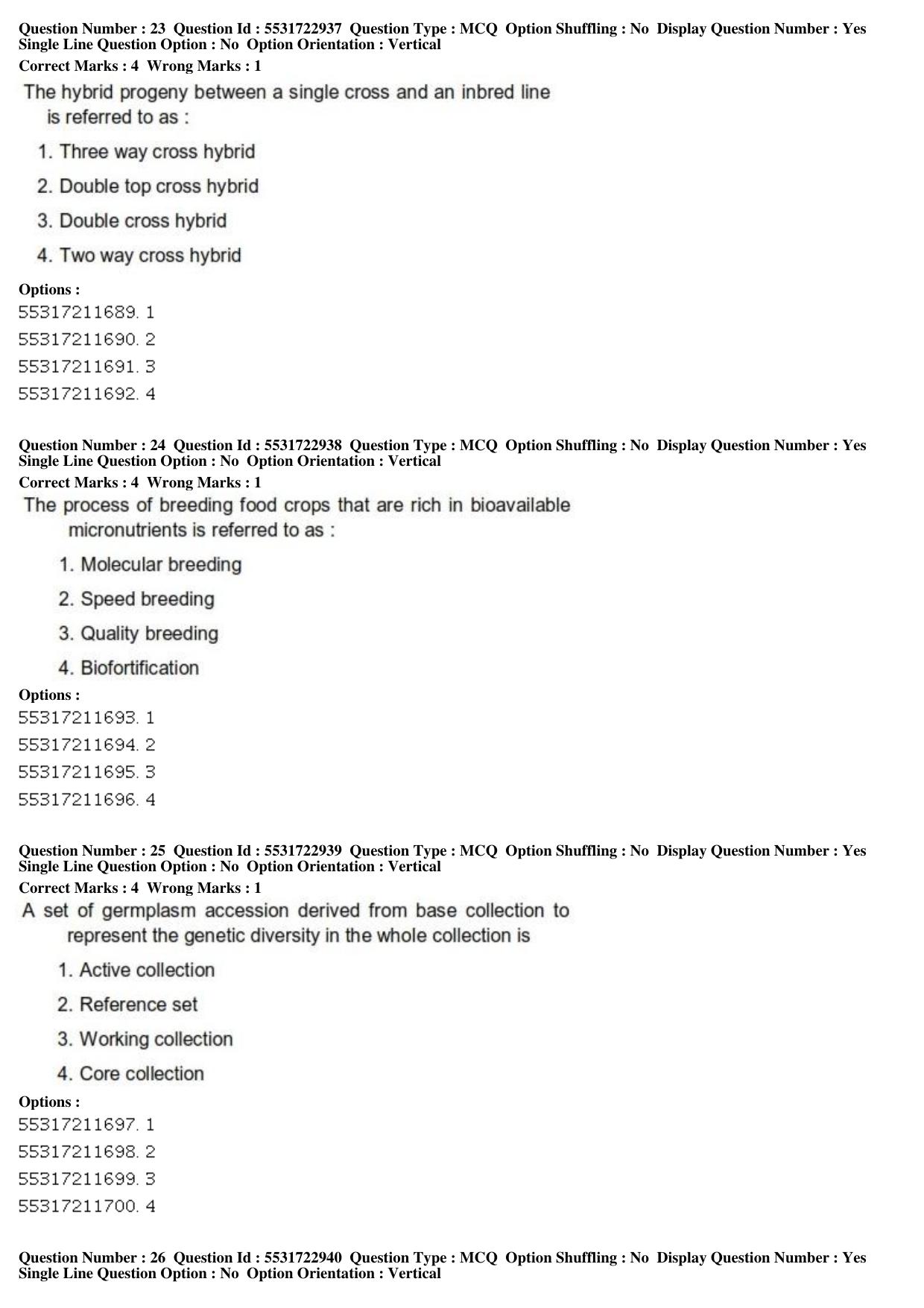 ICAR AIEEA PG 2019 PLANT SCIENCES Question Paper - Page 9