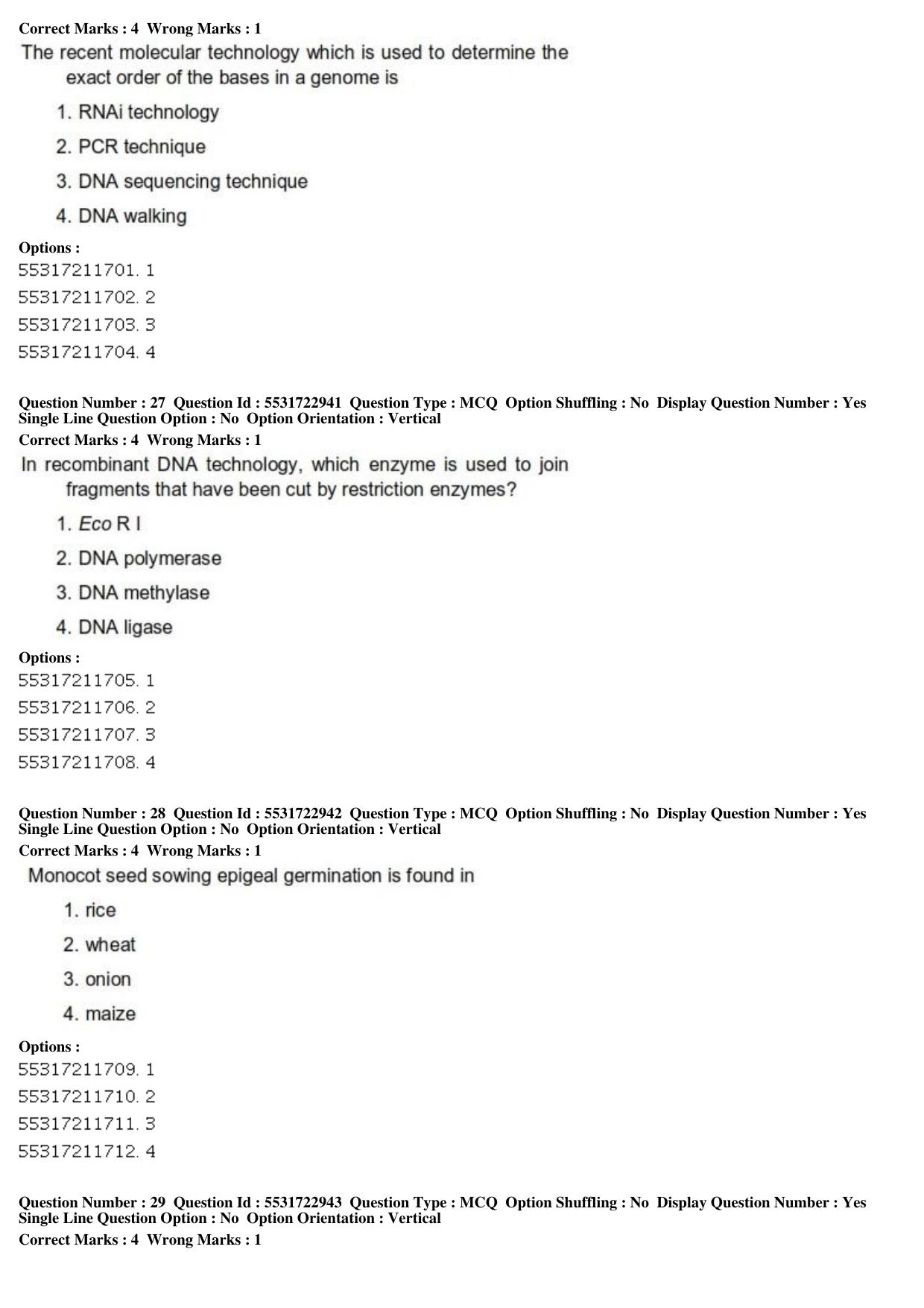 ICAR AIEEA PG 2019 PLANT SCIENCES Question Paper - Page 10
