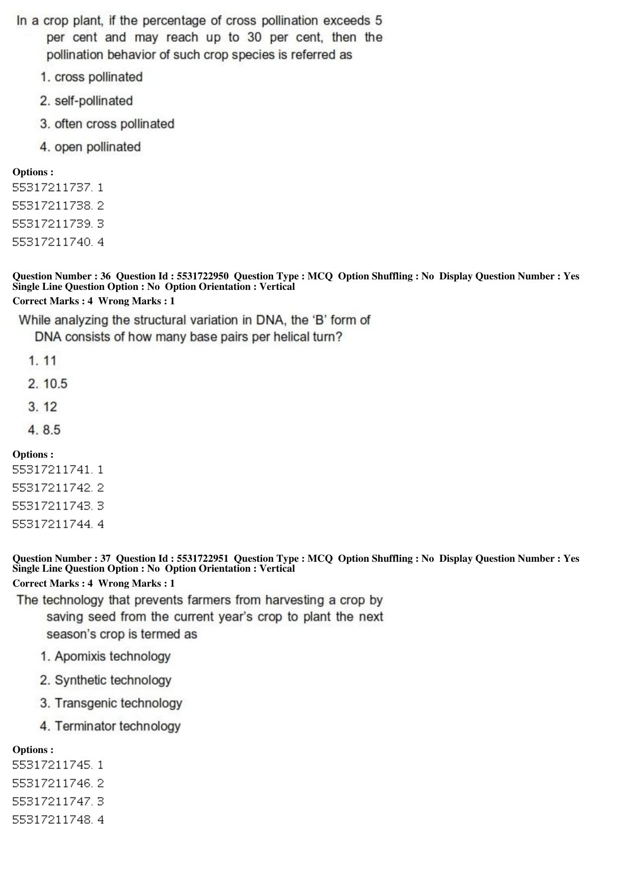 ICAR AIEEA PG 2019 PLANT SCIENCES Question Paper - Page 13