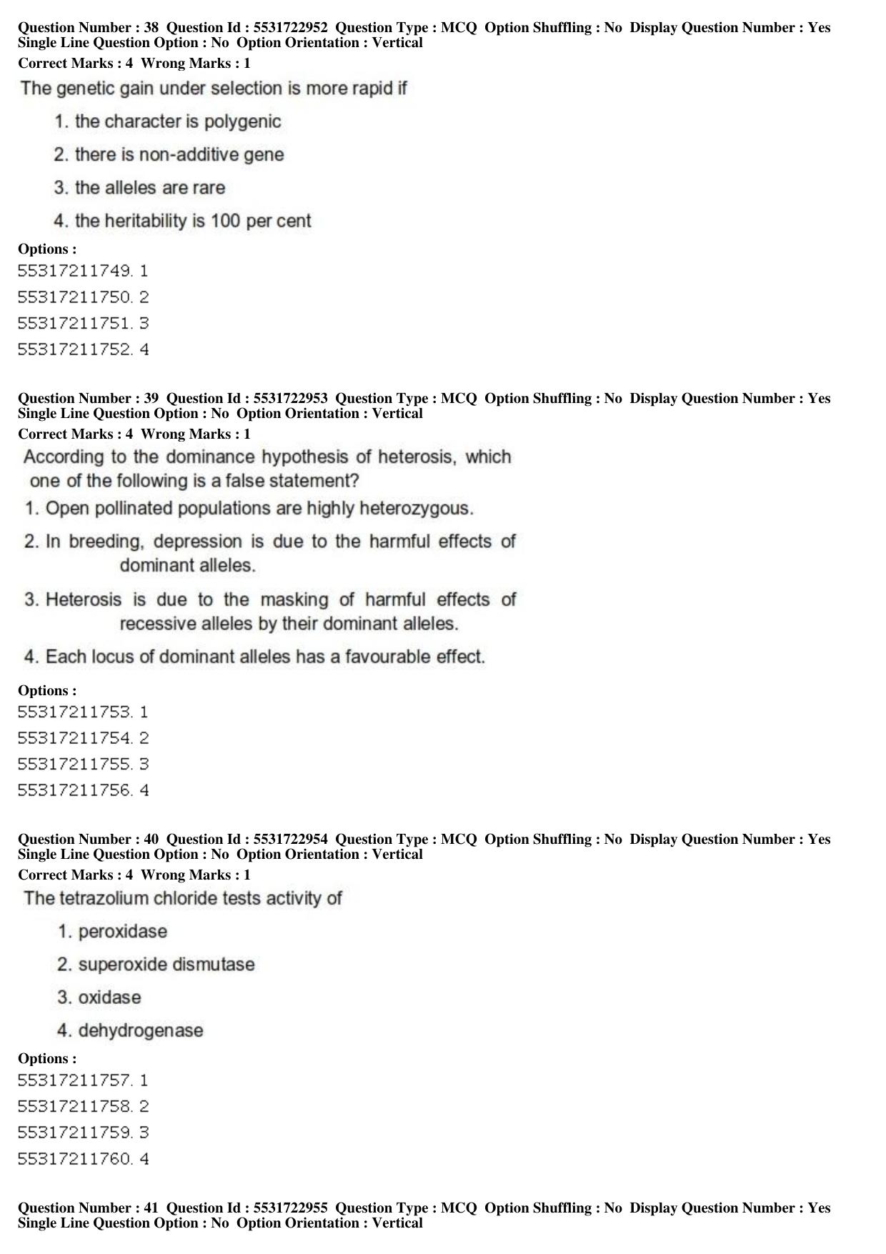 ICAR AIEEA PG 2019 PLANT SCIENCES Question Paper - Page 14