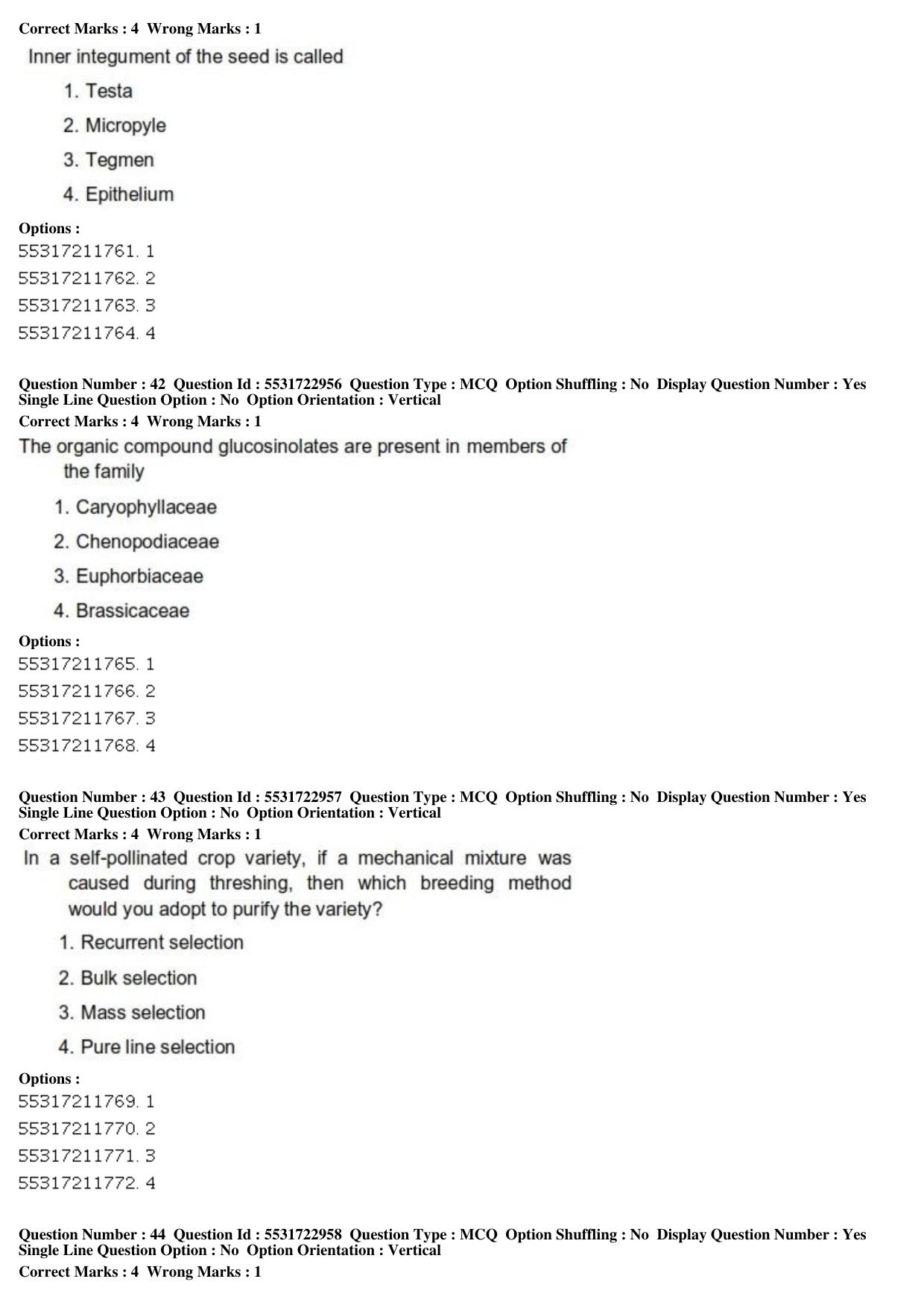 ICAR AIEEA PG 2019 PLANT SCIENCES Question Paper - Page 15