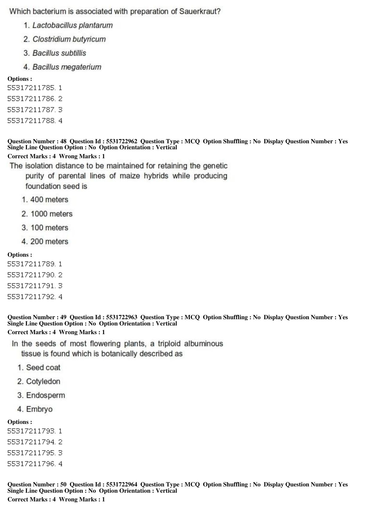 ICAR AIEEA PG 2019 PLANT SCIENCES Question Paper - Page 17