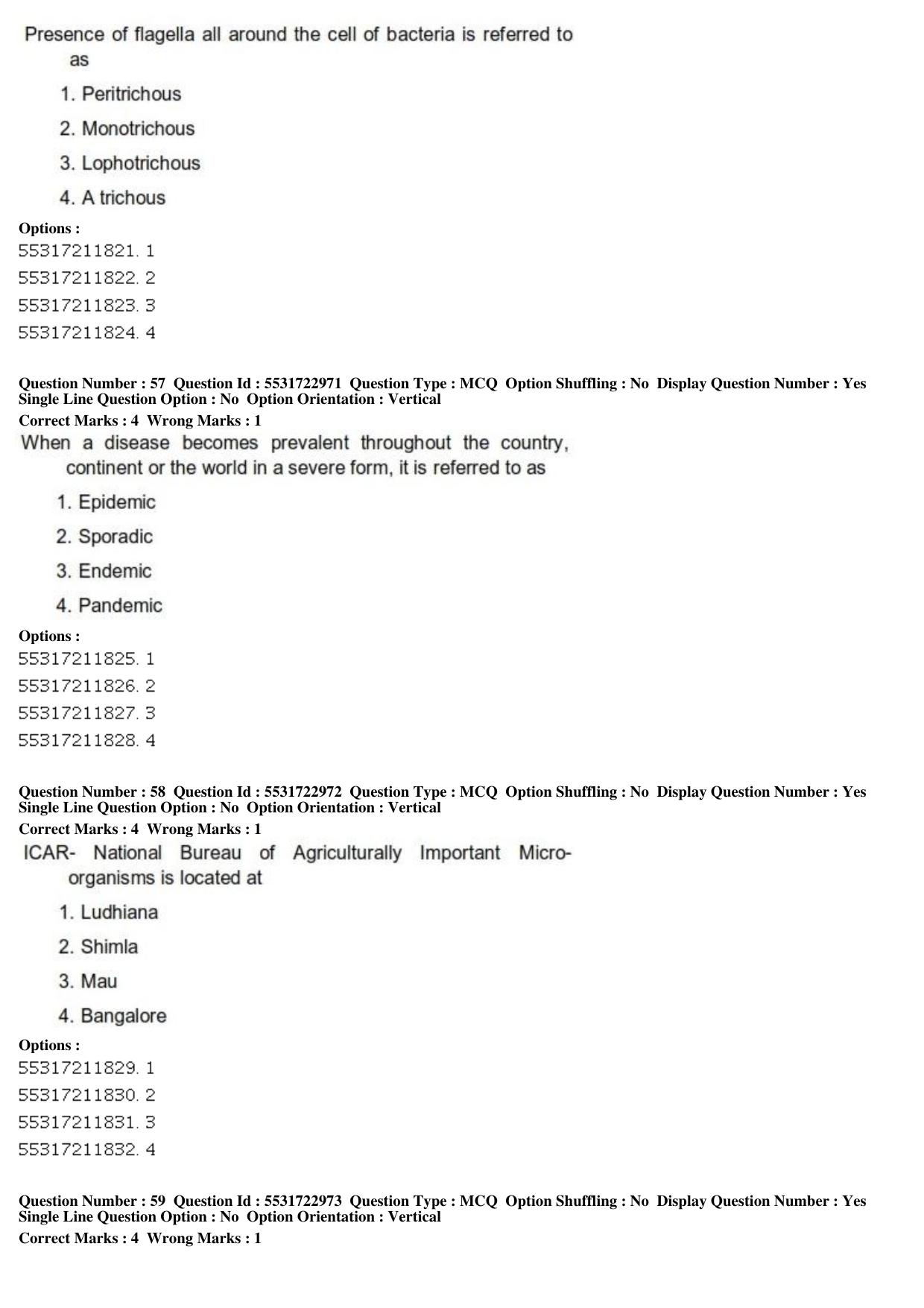 ICAR AIEEA PG 2019 PLANT SCIENCES Question Paper - Page 20