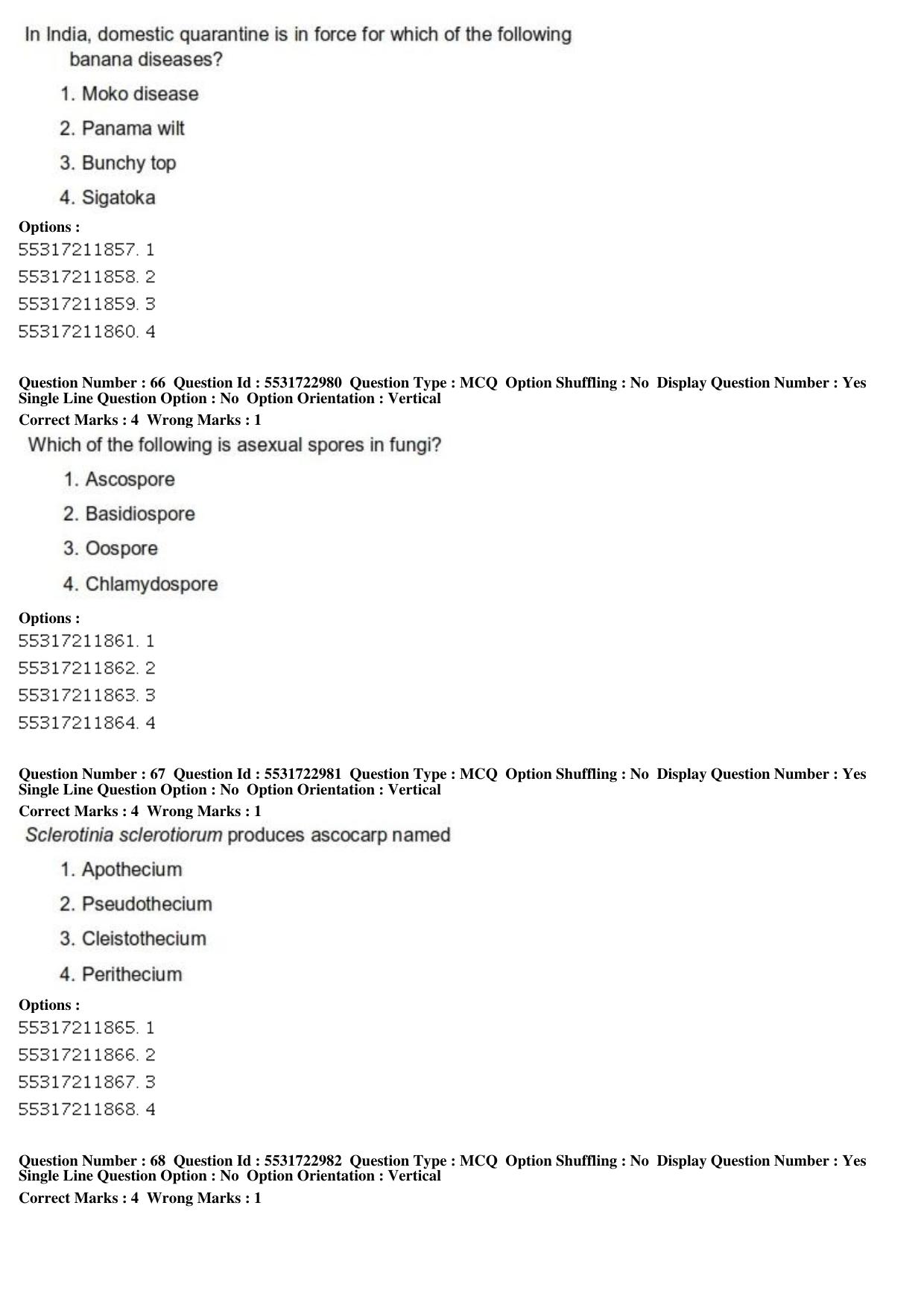 ICAR AIEEA PG 2019 PLANT SCIENCES Question Paper - Page 23