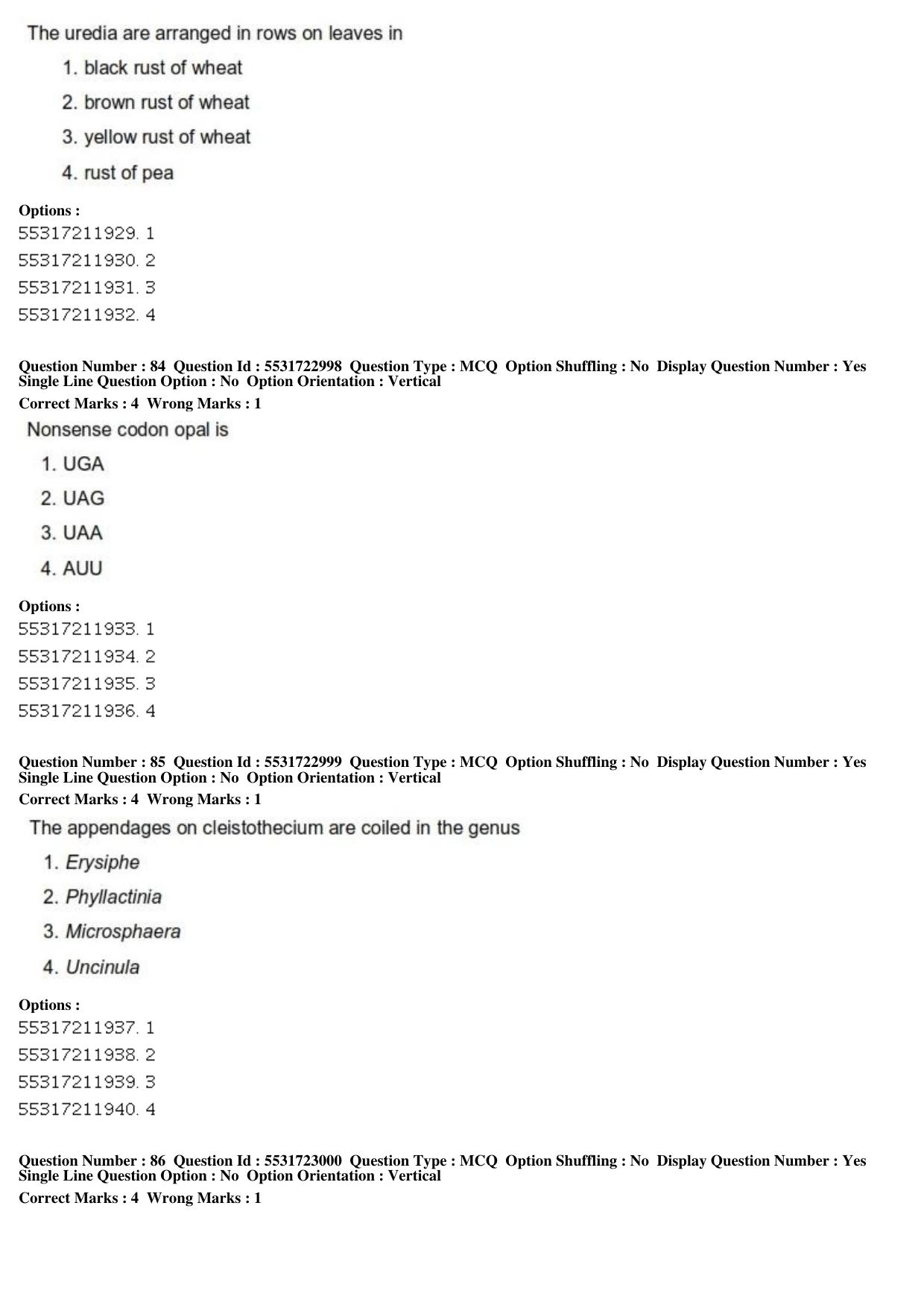 ICAR AIEEA PG 2019 PLANT SCIENCES Question Paper - Page 29
