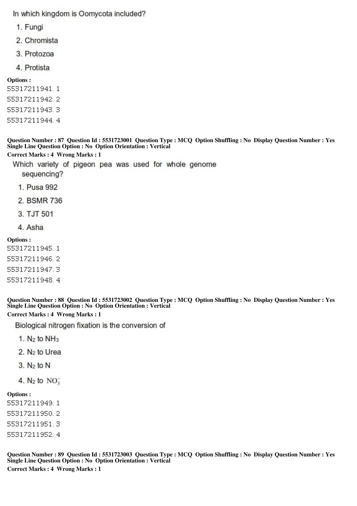 ICAR AIEEA PG 2019 PLANT SCIENCES Question Paper - Page 30