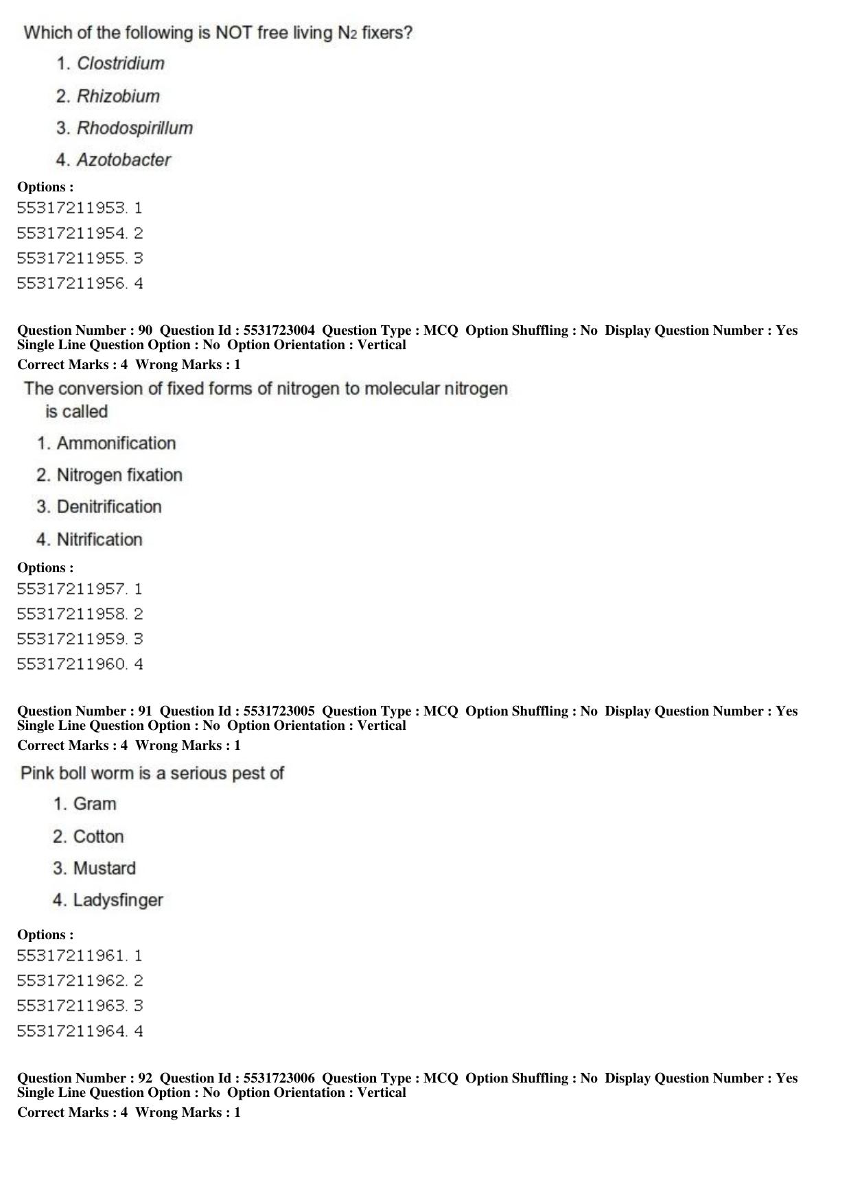 ICAR AIEEA PG 2019 PLANT SCIENCES Question Paper - Page 31