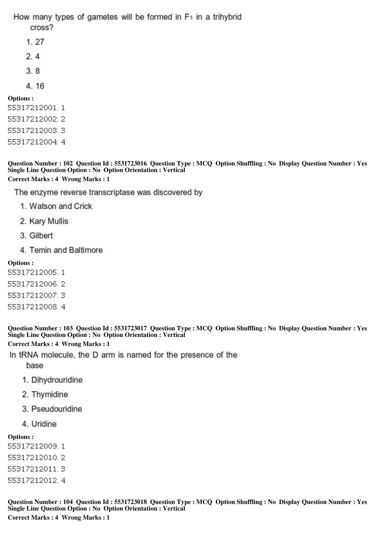ICAR AIEEA PG 2019 PLANT SCIENCES Question Paper - Page 35