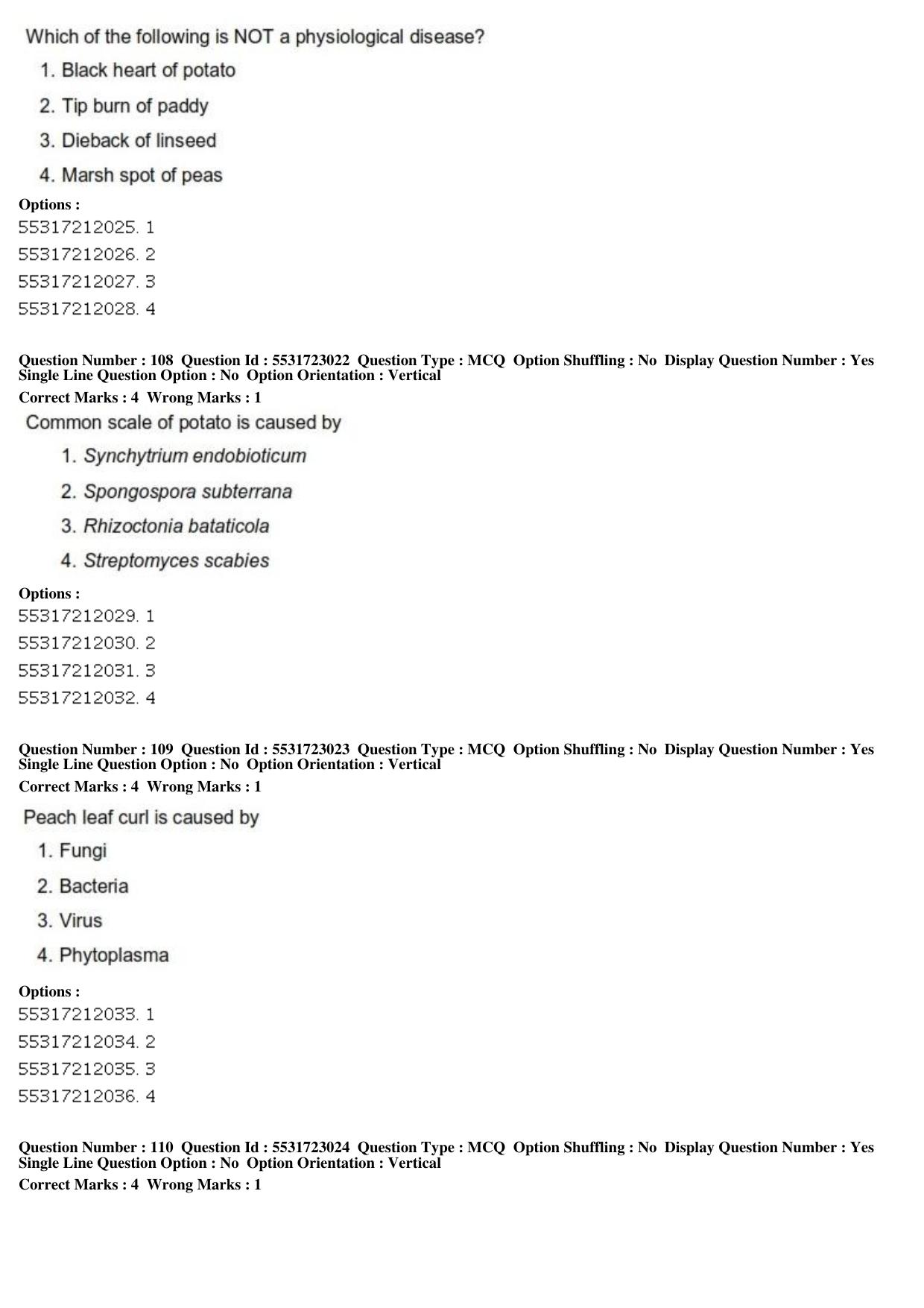 ICAR AIEEA PG 2019 PLANT SCIENCES Question Paper - Page 37