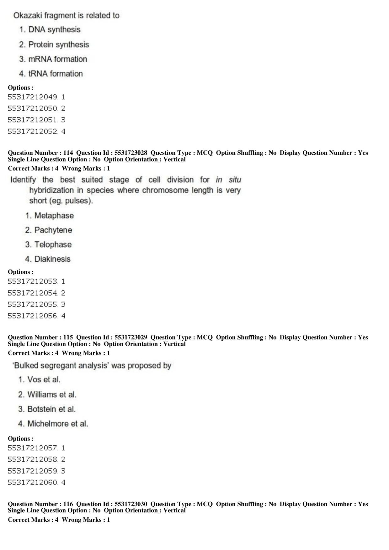 ICAR AIEEA PG 2019 PLANT SCIENCES Question Paper - Page 39