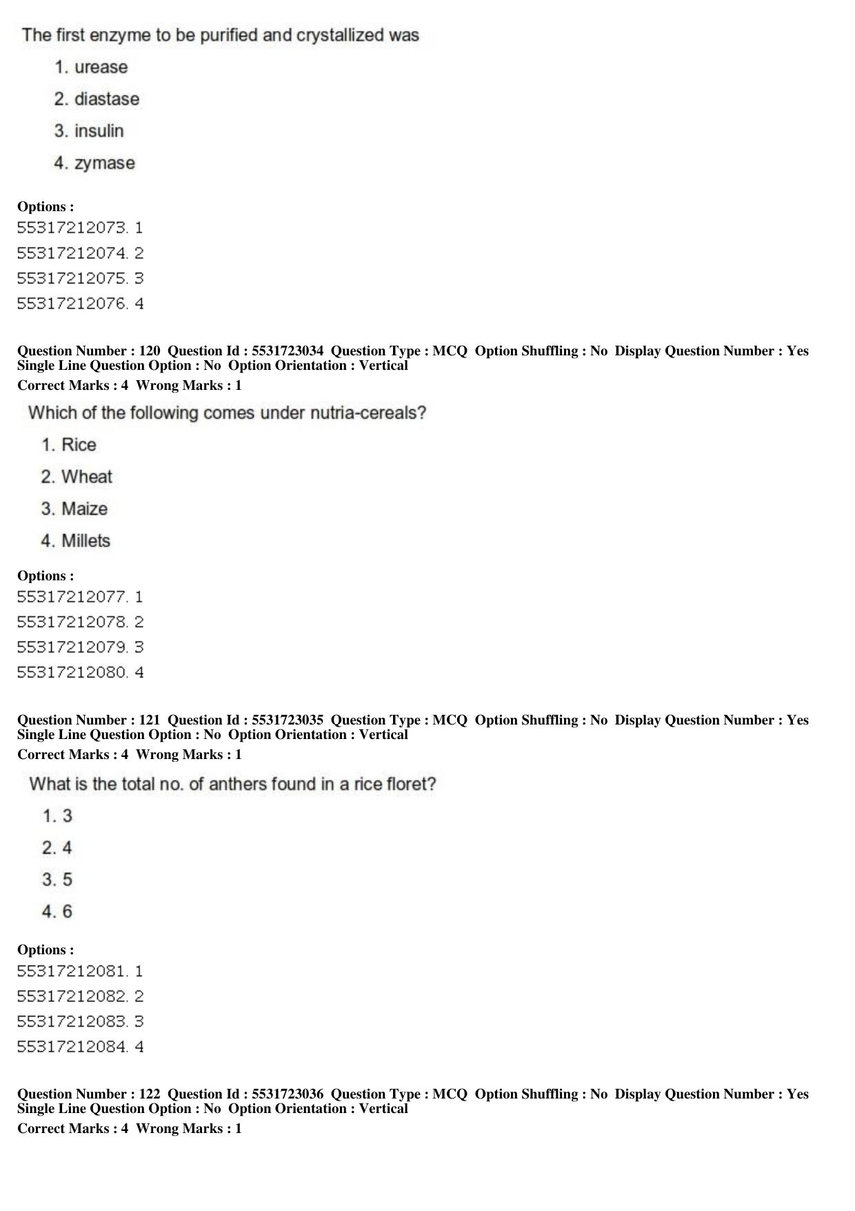ICAR AIEEA PG 2019 PLANT SCIENCES Question Paper - Page 41