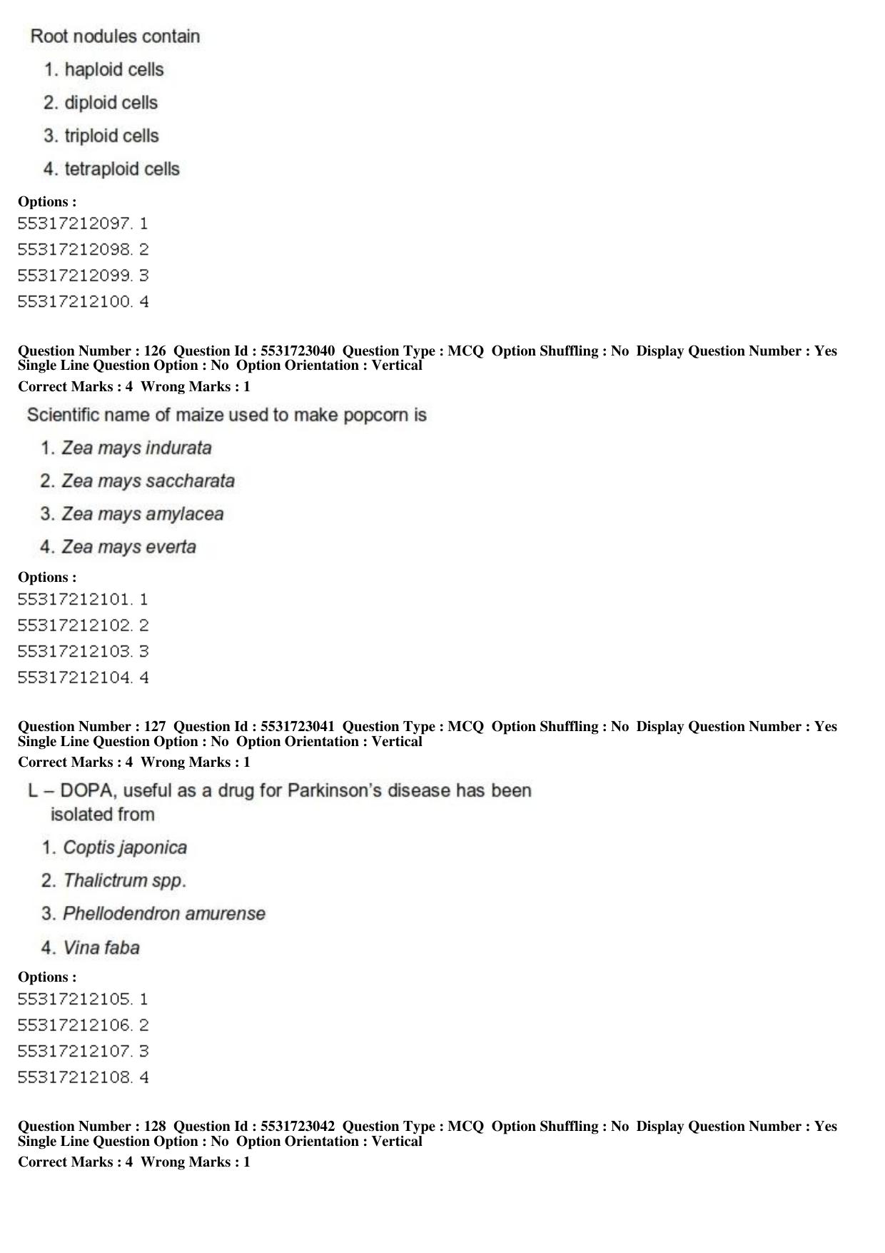ICAR AIEEA PG 2019 PLANT SCIENCES Question Paper - Page 43