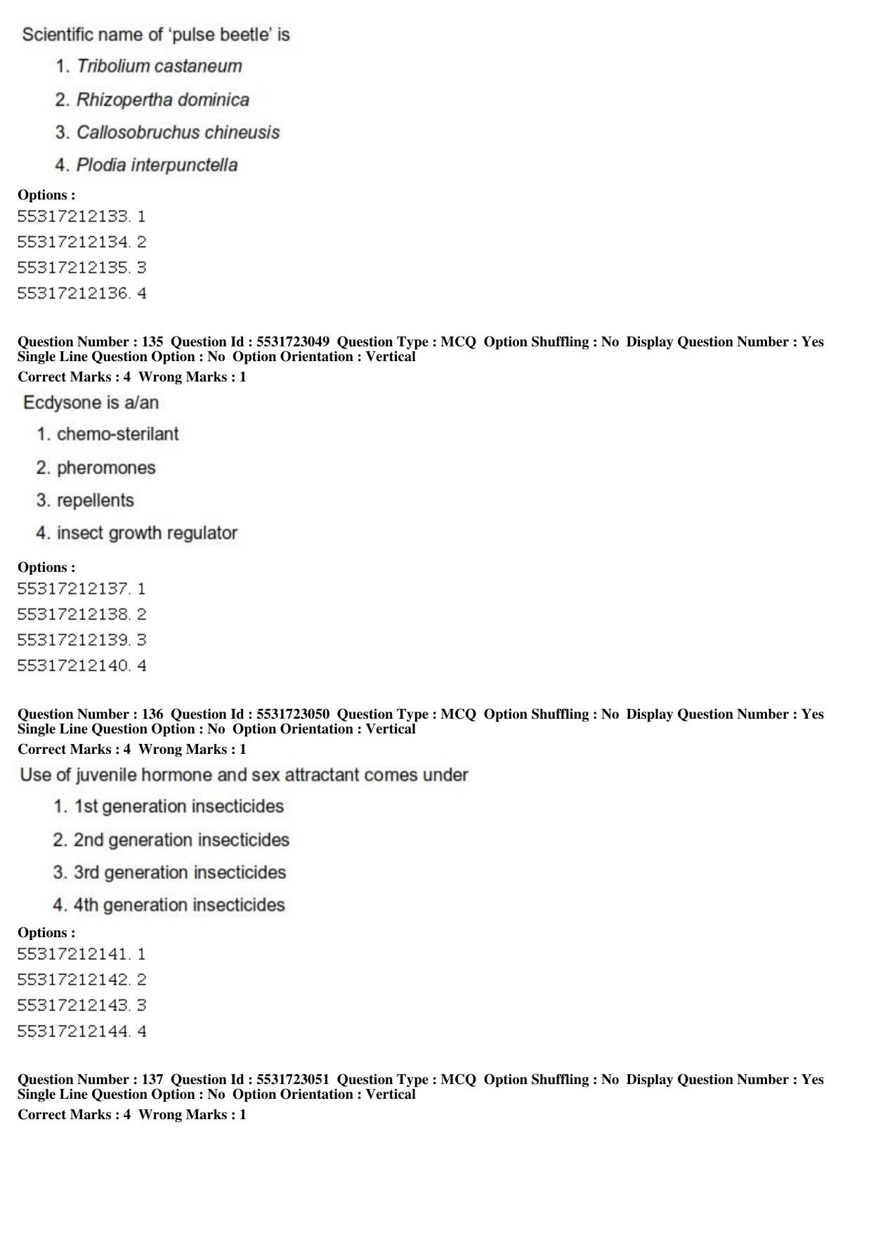 ICAR AIEEA PG 2019 PLANT SCIENCES Question Paper - Page 46