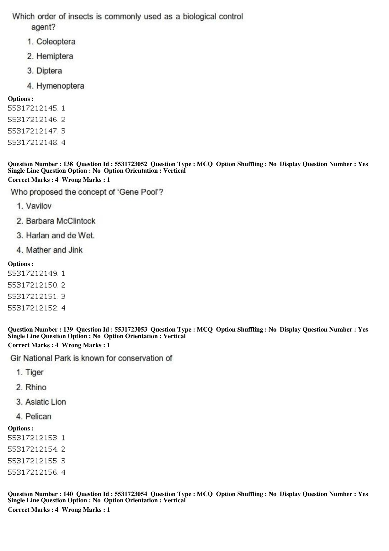 ICAR AIEEA PG 2019 PLANT SCIENCES Question Paper - Page 47
