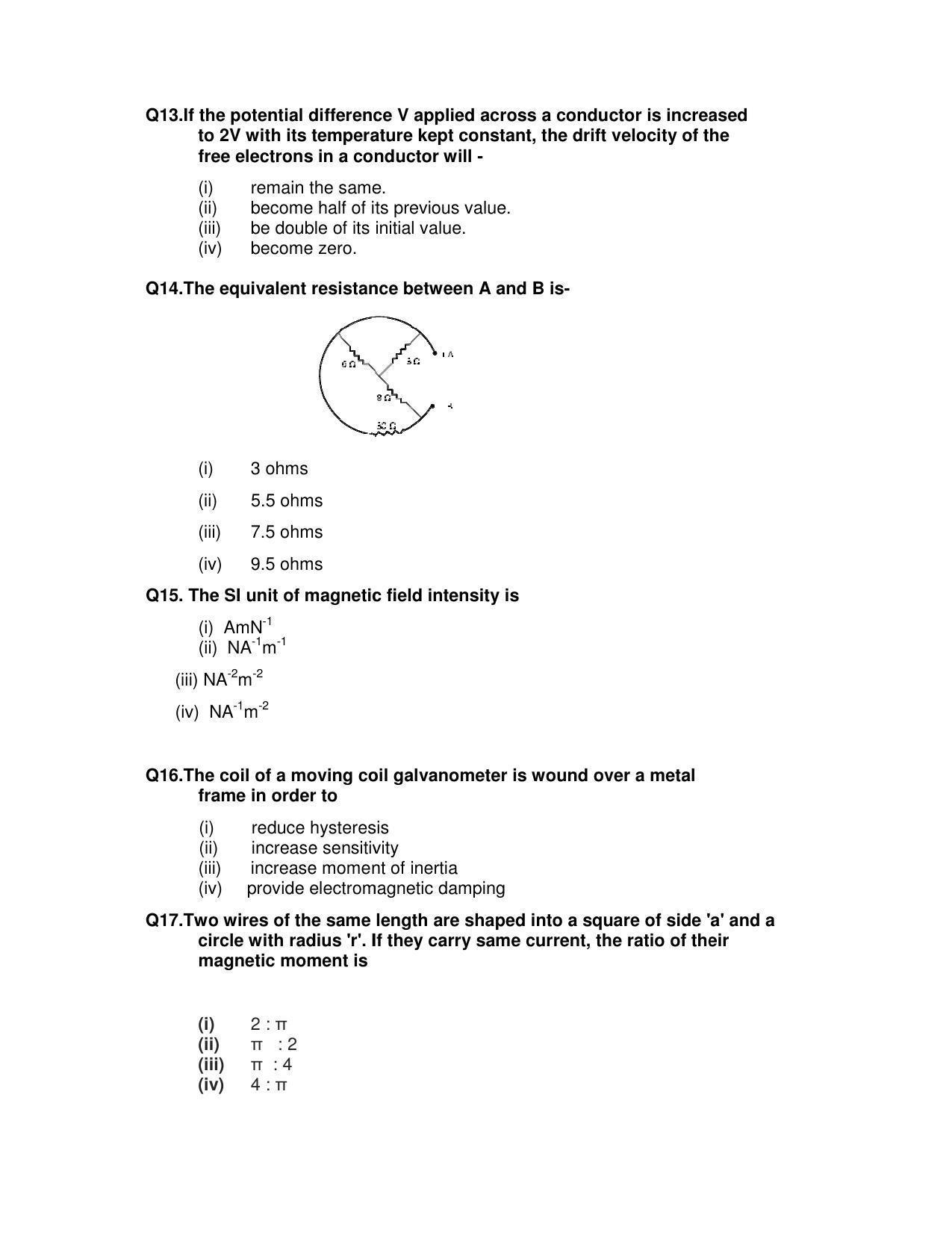 CBSE Class 12th Physics Sample Question Paper 2021-22 - Page 4