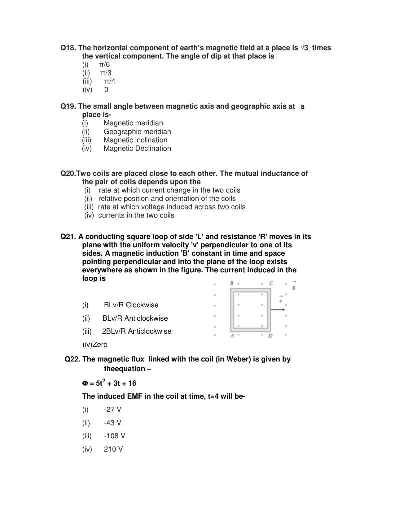 CBSE Class 12th Physics Sample Question Paper 2021-22 - Page 5